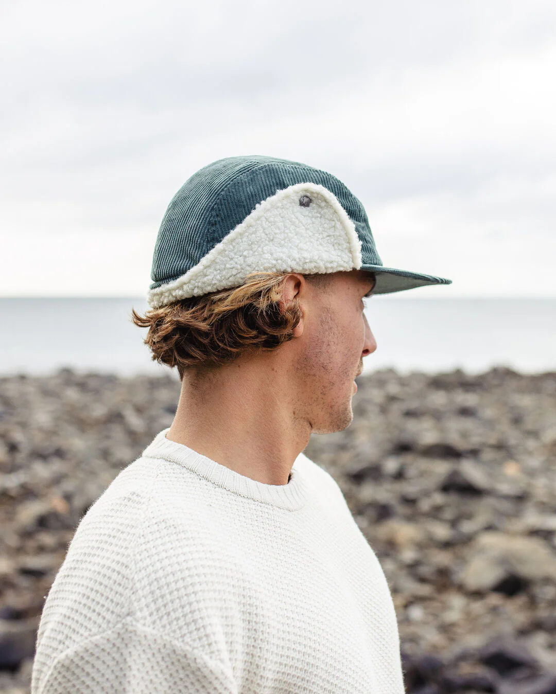 Twill Daytime Sherpa Lined Hat - Deep Ocean - Image 6