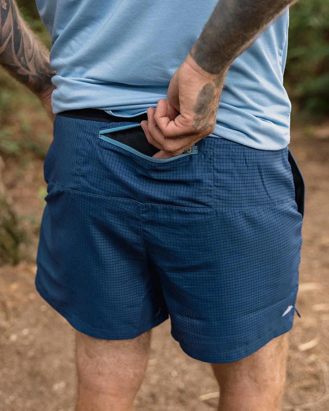 Descent Trail Shorts - Dark Denim - Image 3