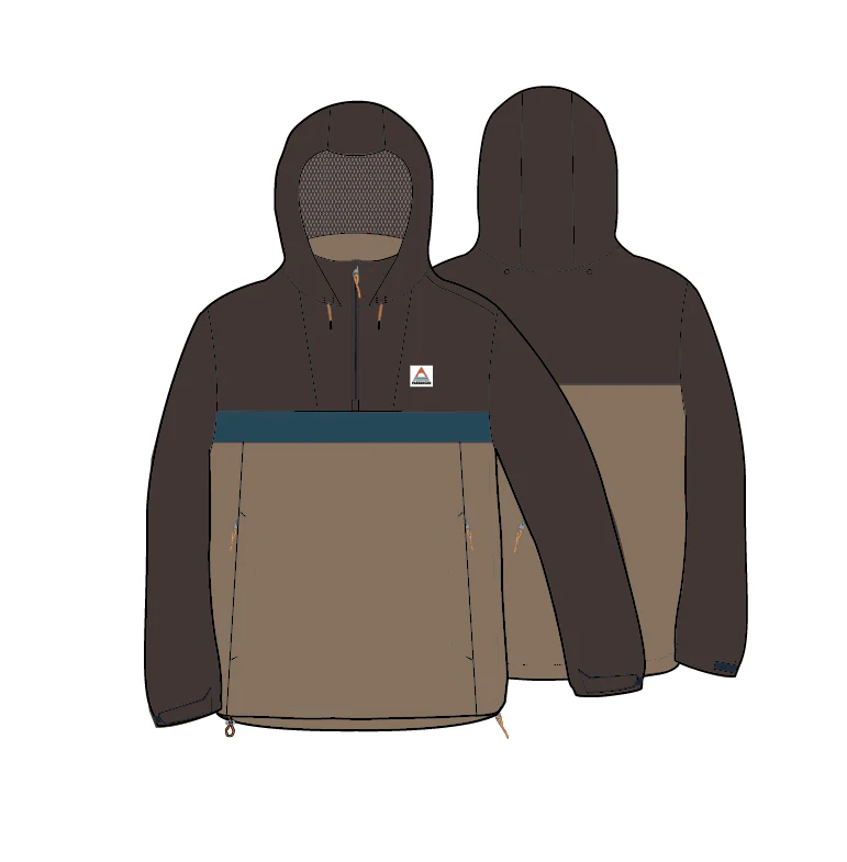 Diablo Waterproof Anorak - Caramel/Espresso - Image 9
