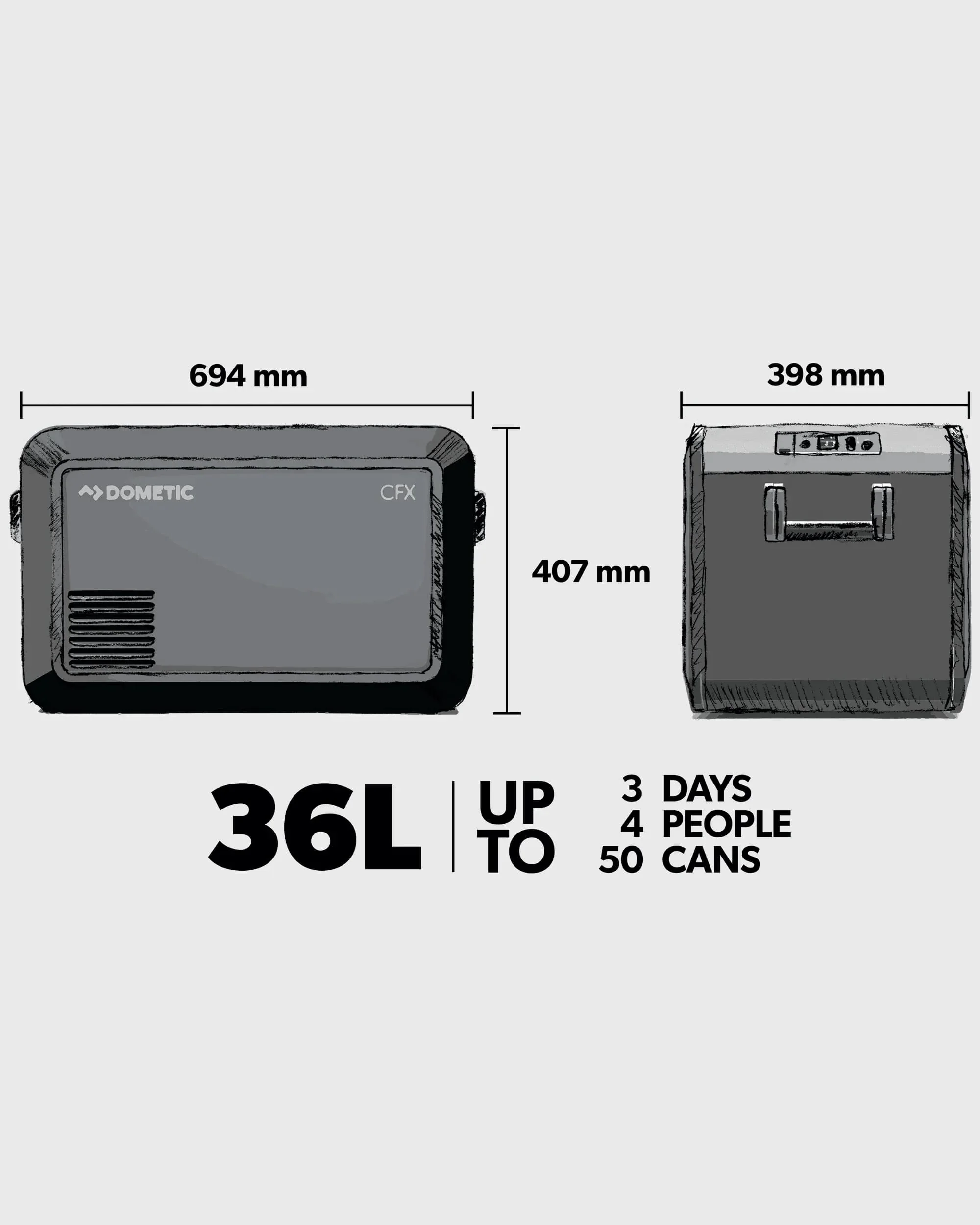 Dometic CFX3 35 - Slate/Mist - Image 3