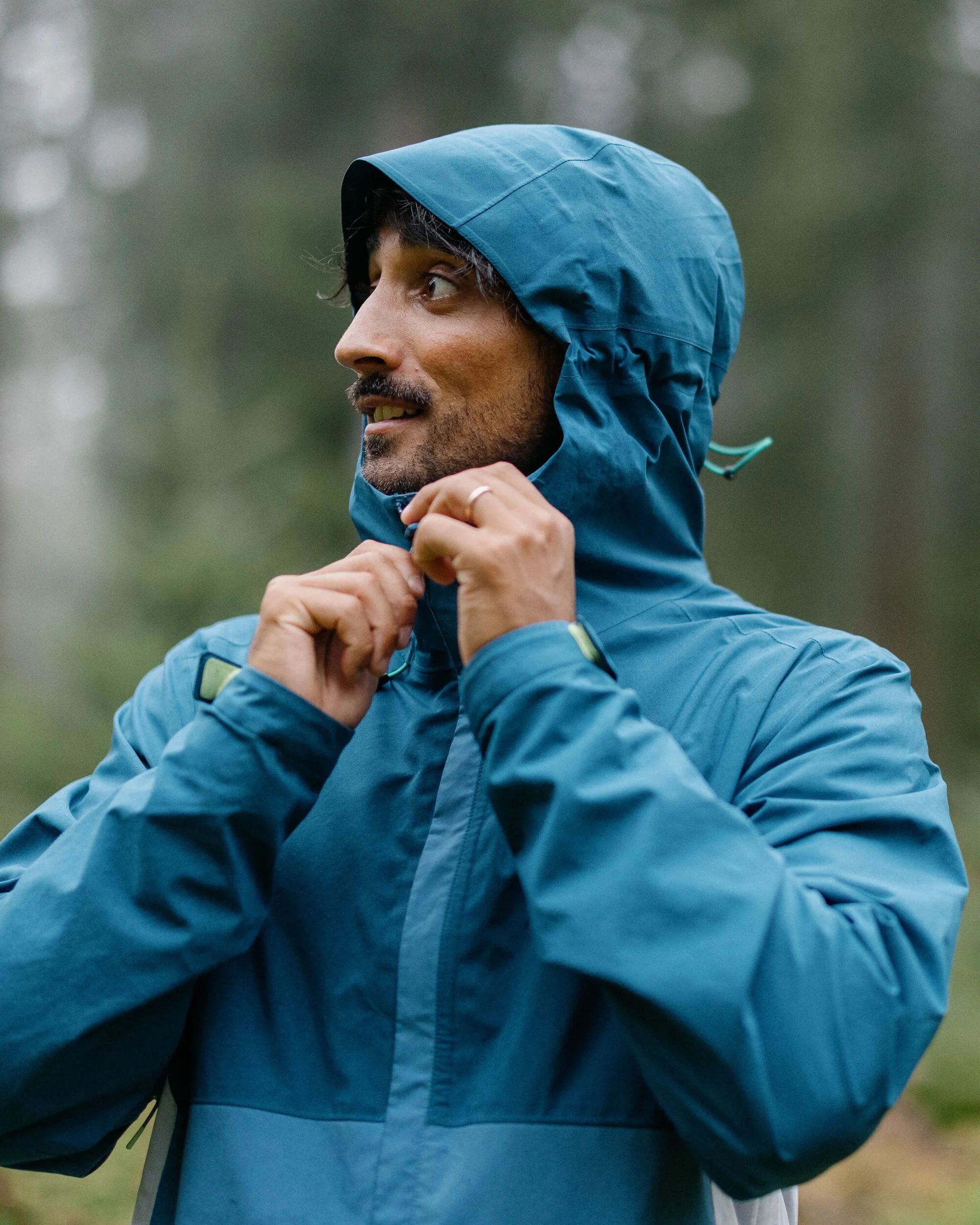 Downpour Waterproof Jacket - Tidal Blue/Blue Steel - Image 4