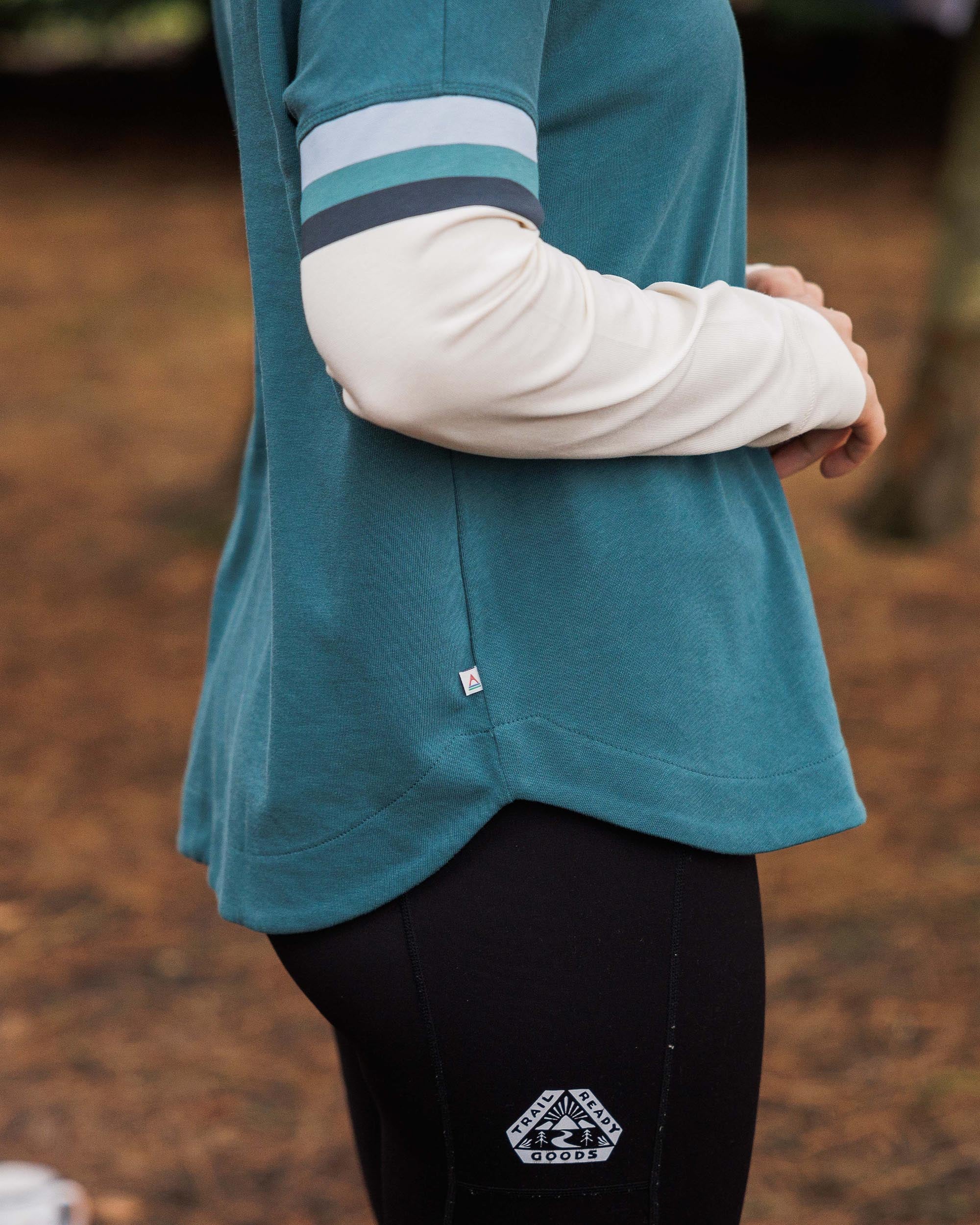 Dream Organic Cotton Oversized LS T-Shirt - Mediterranean - Image 3