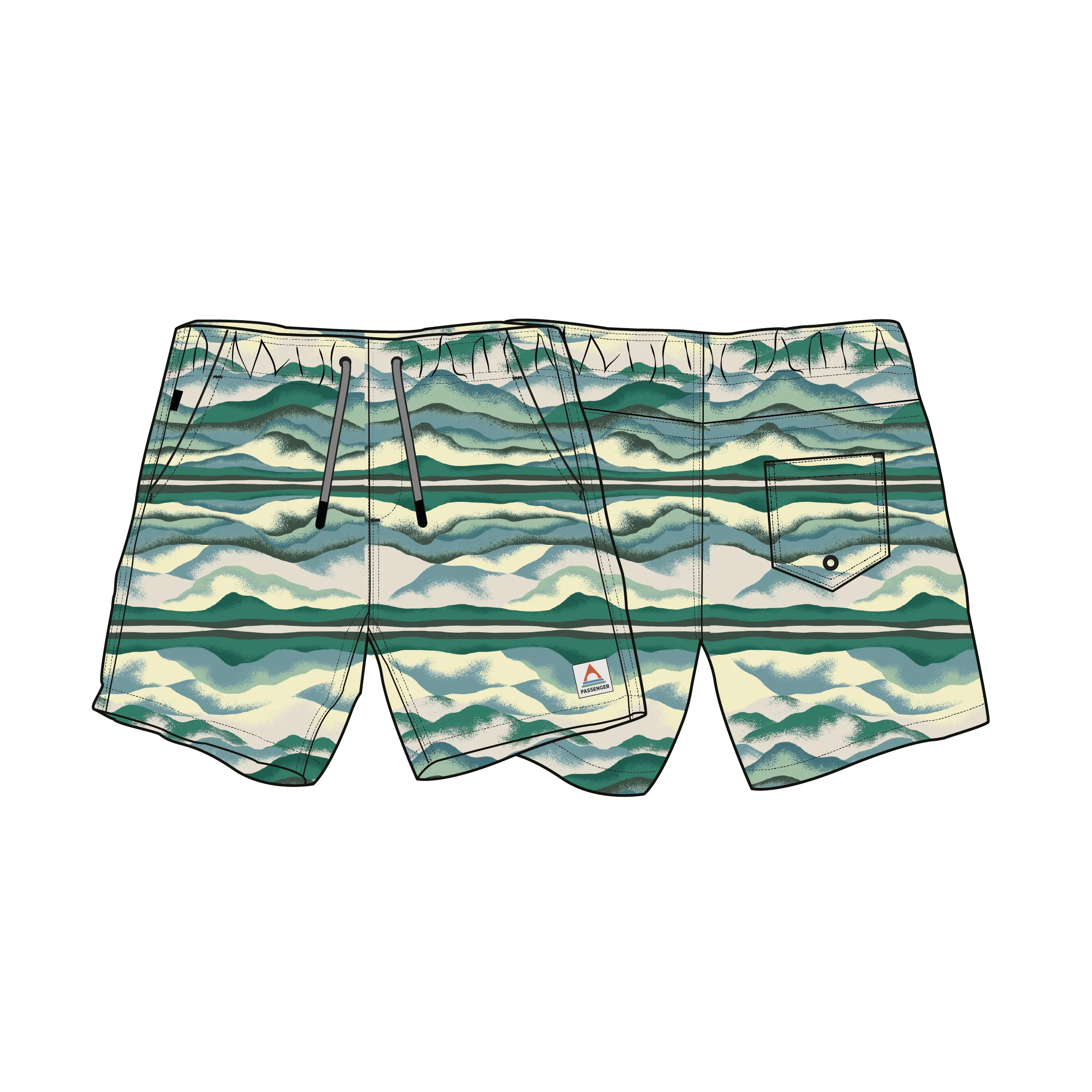 Drifter NetPlus® Swim Lined Short - Reflection Birch - Image 8
