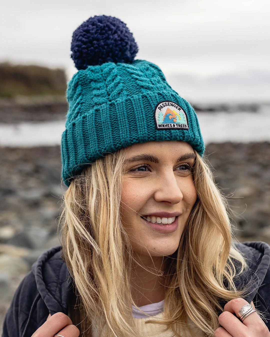Drifter Fleece Lined Bobble Hat - Shaded Spruce - Image 6
