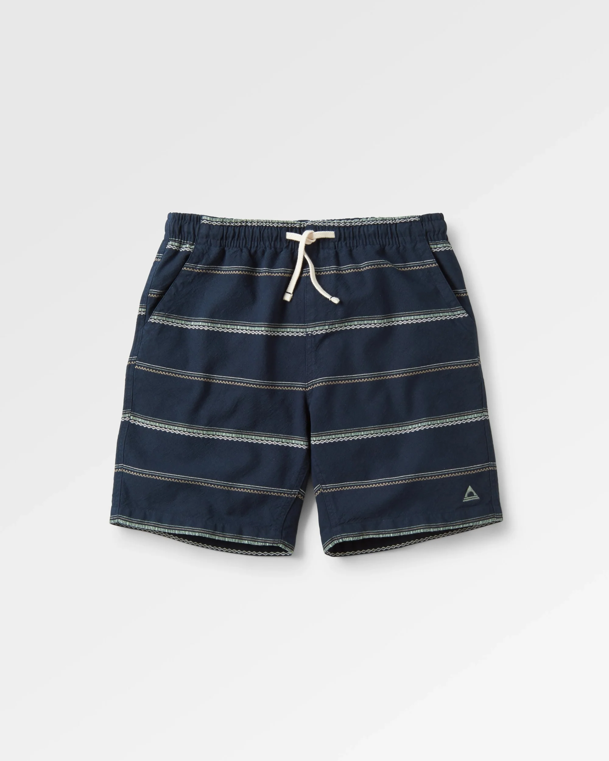 Drifter Organic Cotton Jacquard Short - Deep Navy Jacquard Stripe - Image 2
