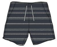 Drifter Organic Cotton Jacquard Short - Deep Navy Jacquard Stripe - Image 7