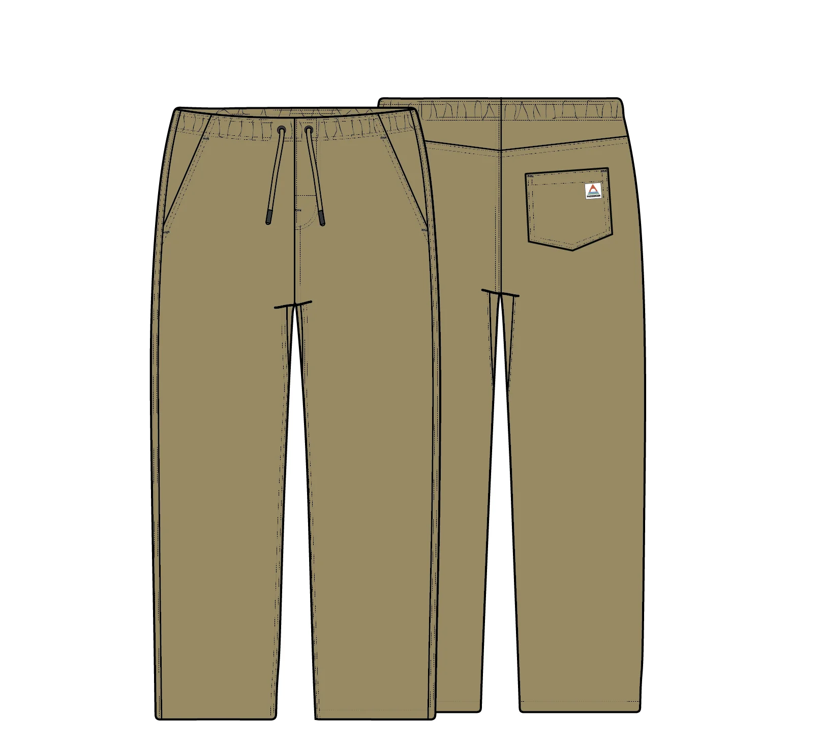 Drifter Twill Relaxed Fit Trouser - Warm Beige - Image 9