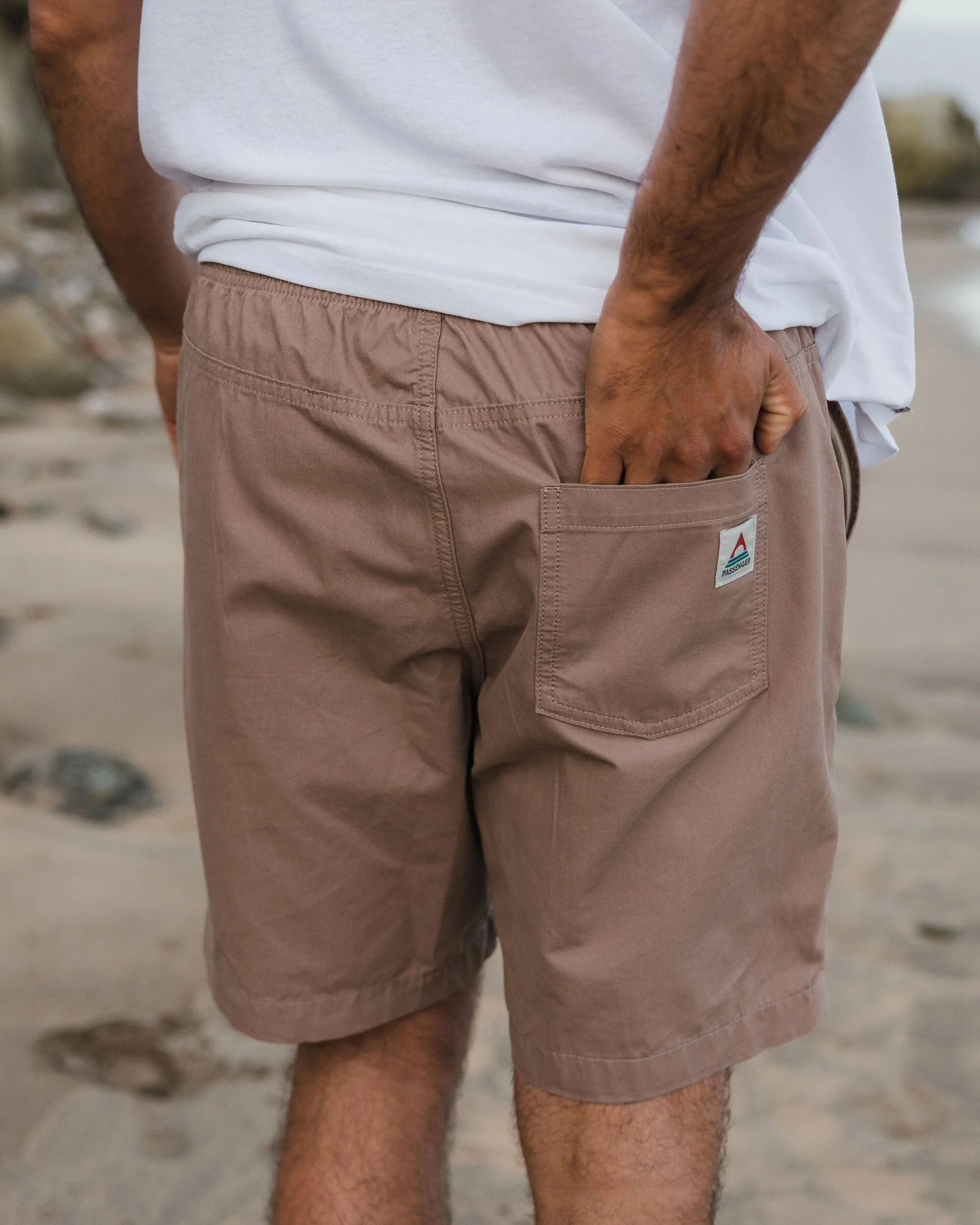 Drifter Organic Twill Short - Taupe - Image 4