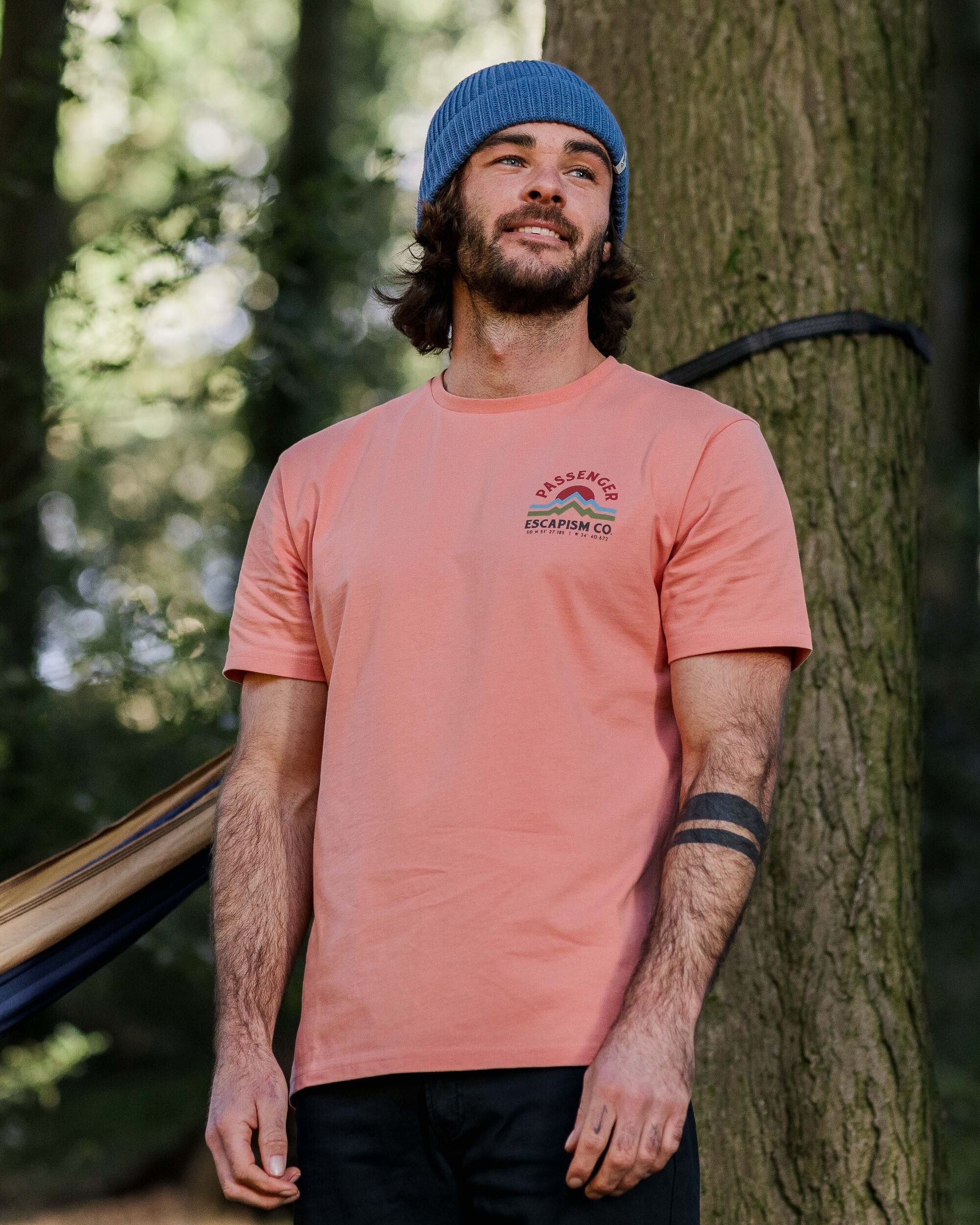 Dumont Organic Relaxed Fit T-Shirt - Tawny Peach - Image 2
