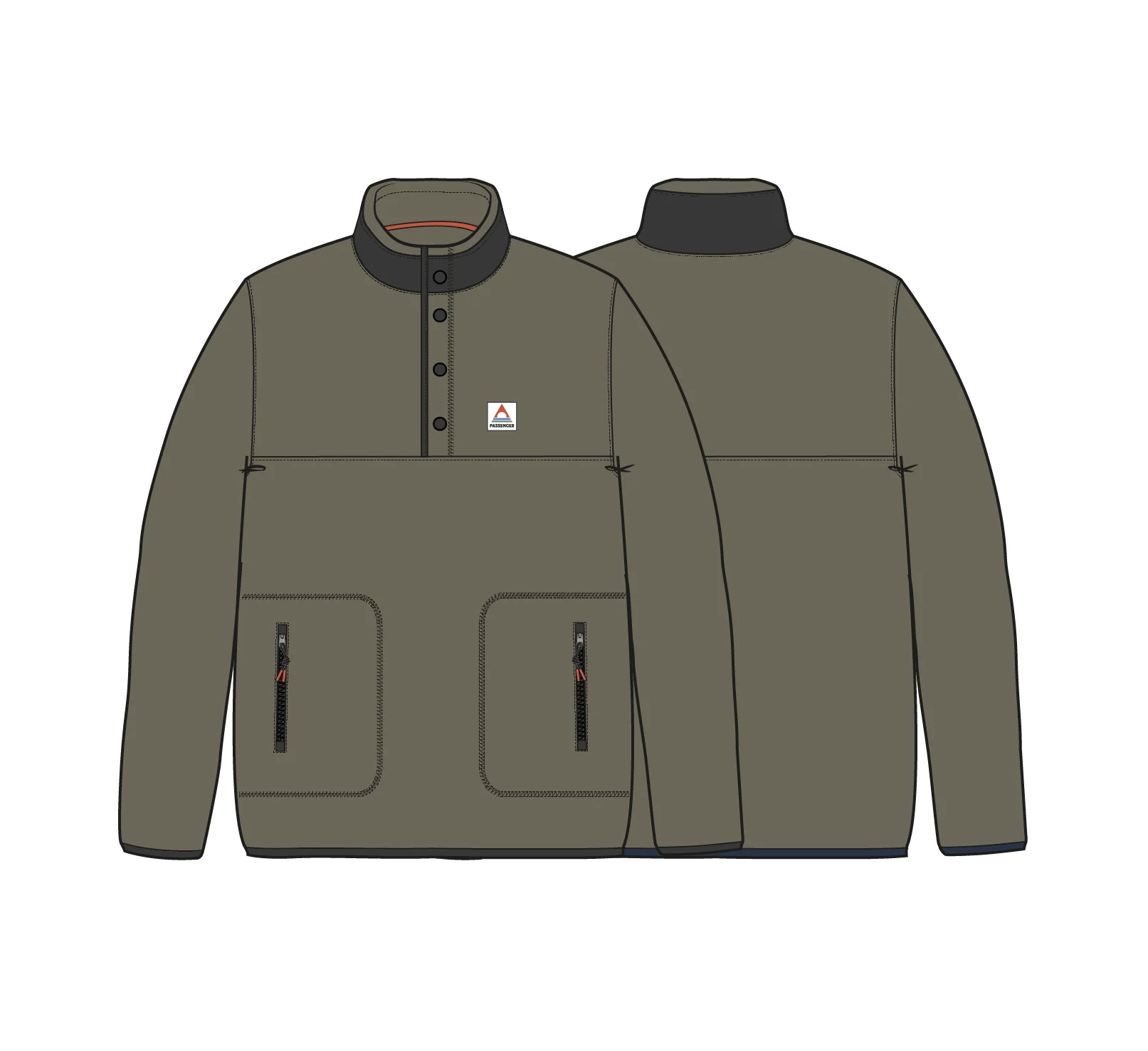 Dusk Polartec® Fleece - Dusty Olive - Image 9