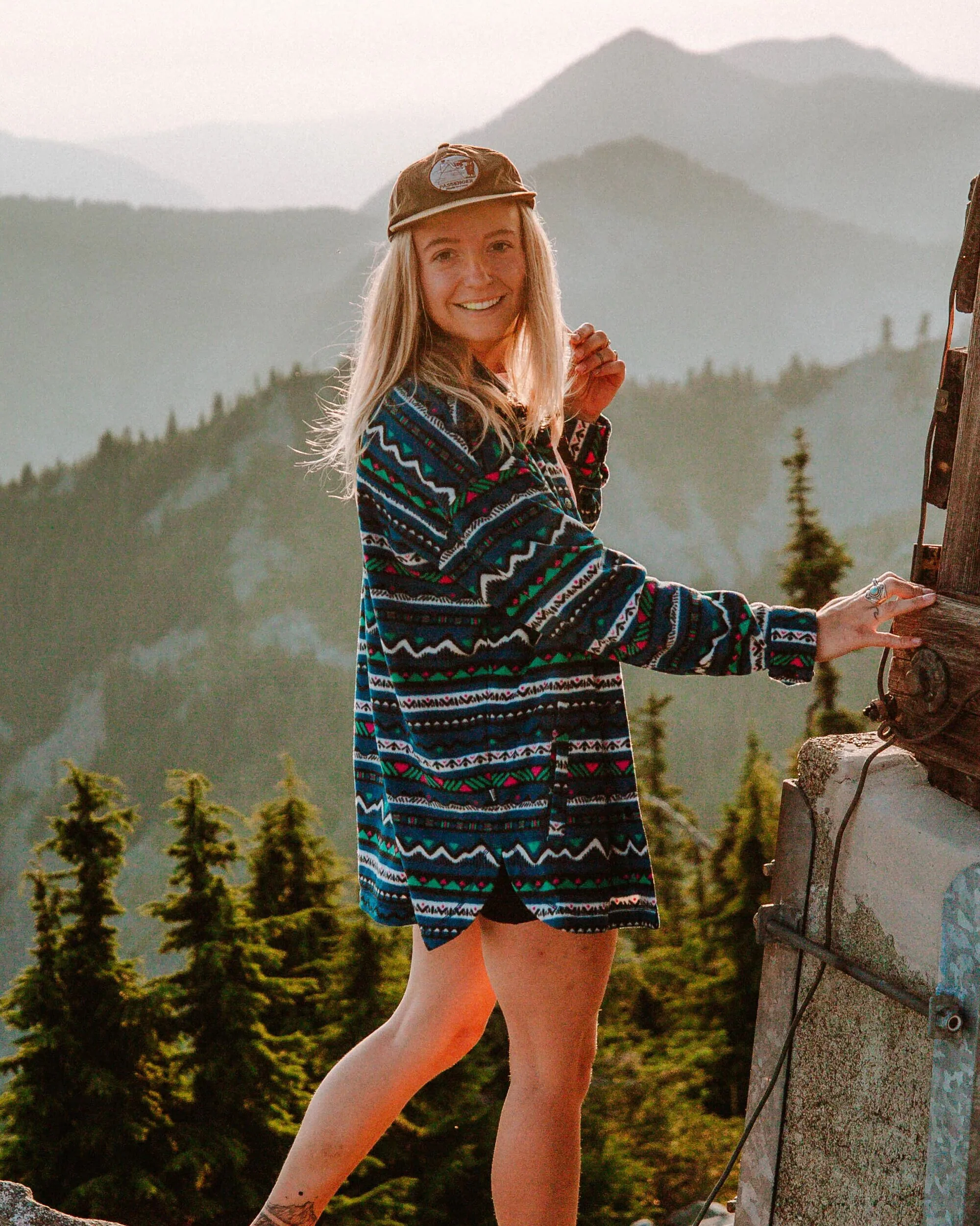 East Polar Fleece Shirt - Mountain Geo Tidal Blue - Image 5