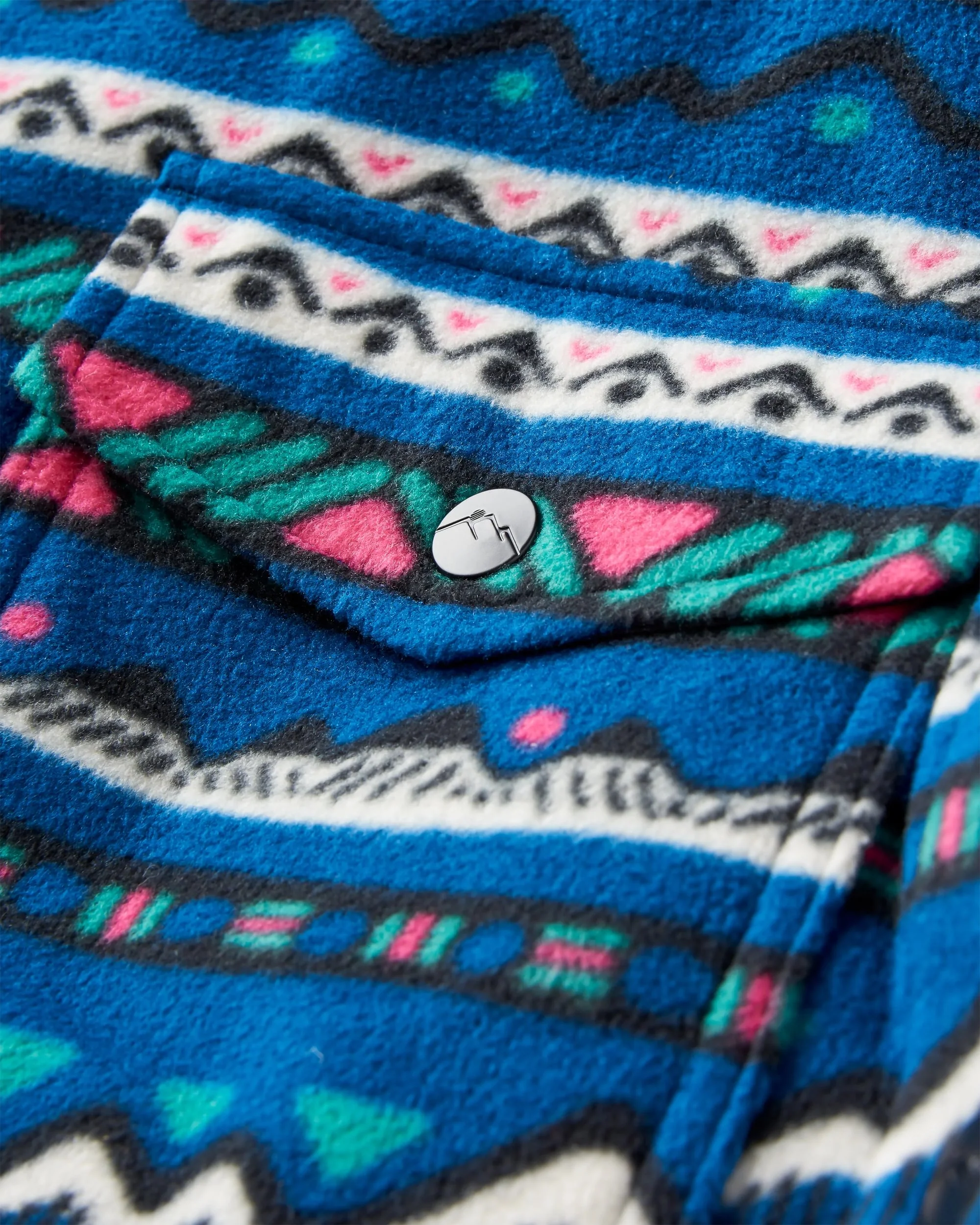 East Polar Fleece Shirt - Mountain Geo Tidal Blue - Image 7