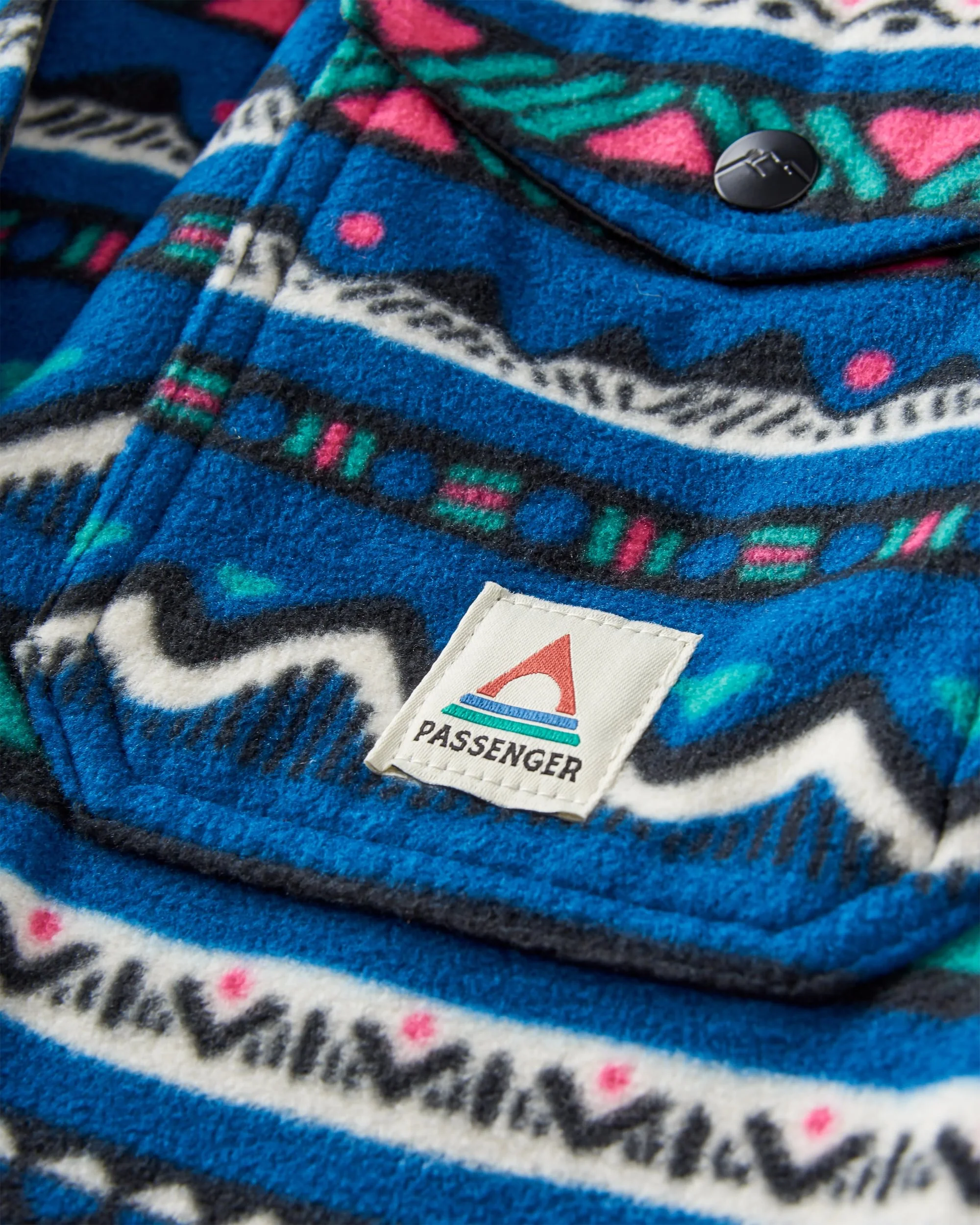 East Polar Fleece Shirt - Mountain Geo Tidal Blue - Image 8