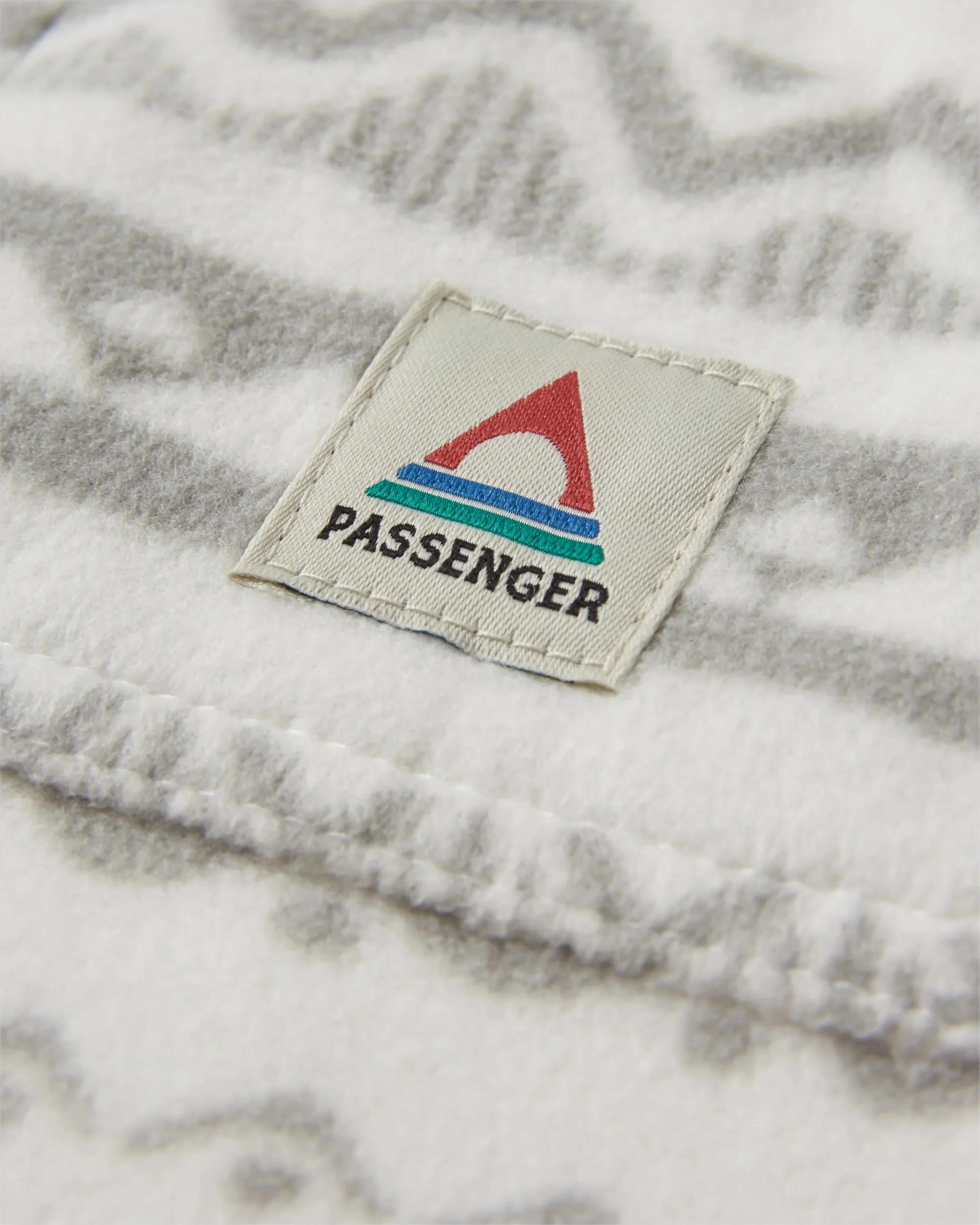 East Polar Fleece Shirt - Mountain Geo Vintage White - Image 3