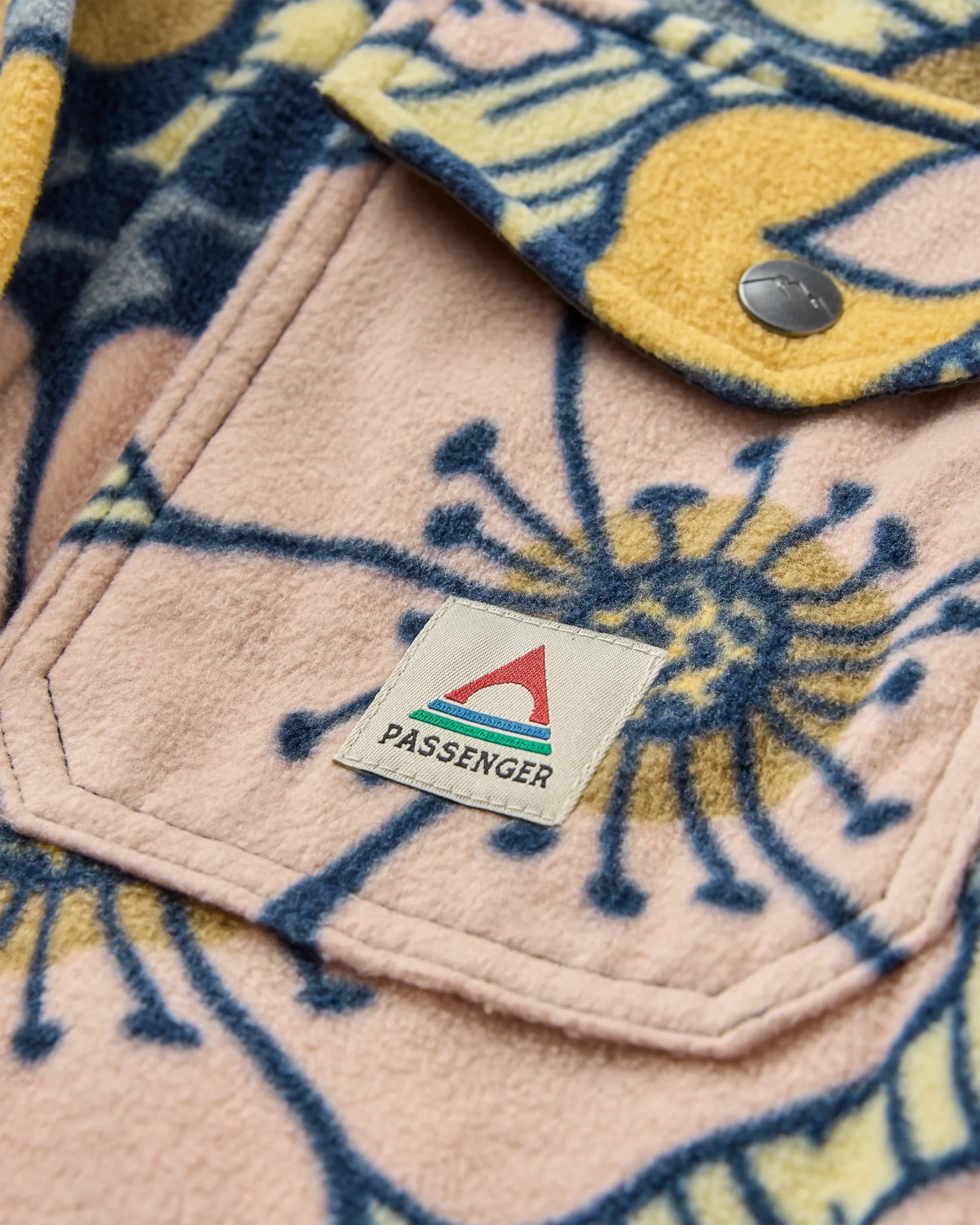East Polar Fleece Shirt - Vintage Floral Sunlight - Image 7