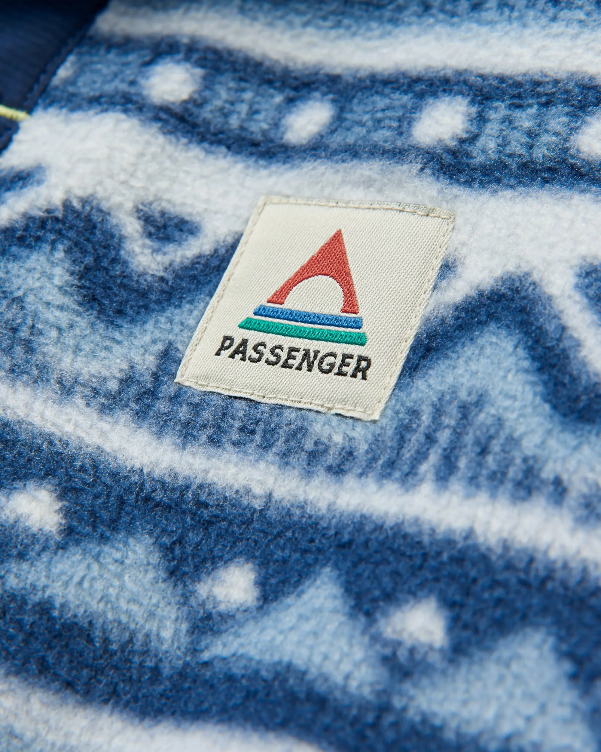 Ebb Polar Fleece - Mountain Geo Grey Blue - Image 7