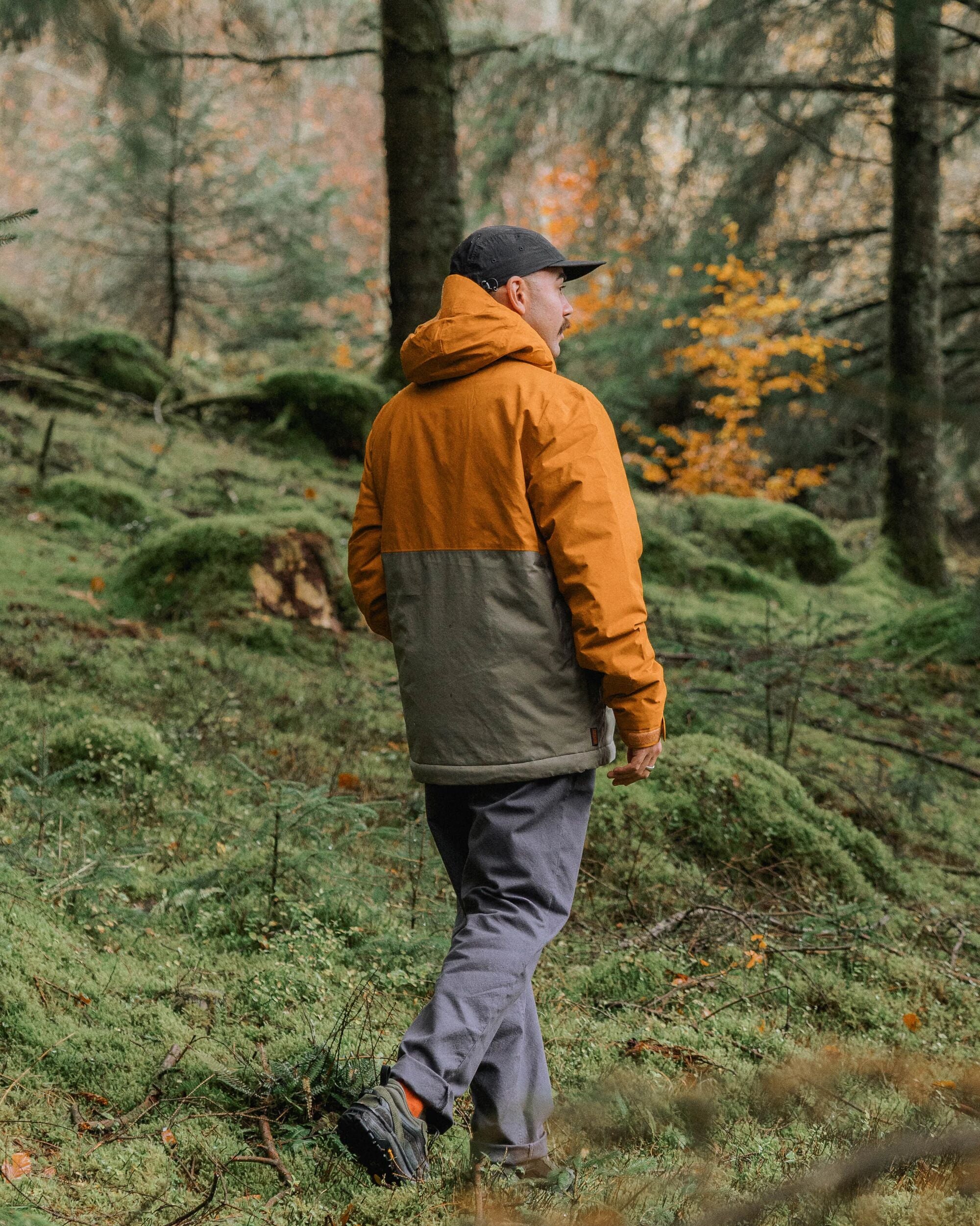 Eclipse Insulated Waterproof Jacket - Retro Orange/Dusty Olive - Image 5