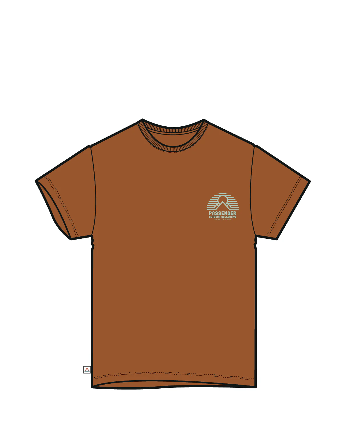 Elbio Relaxed Fit T-Shirt - Sunset Orange Marl - Image 6