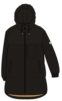 Elowen Hooded Insulated Jacket - Black - Image 9