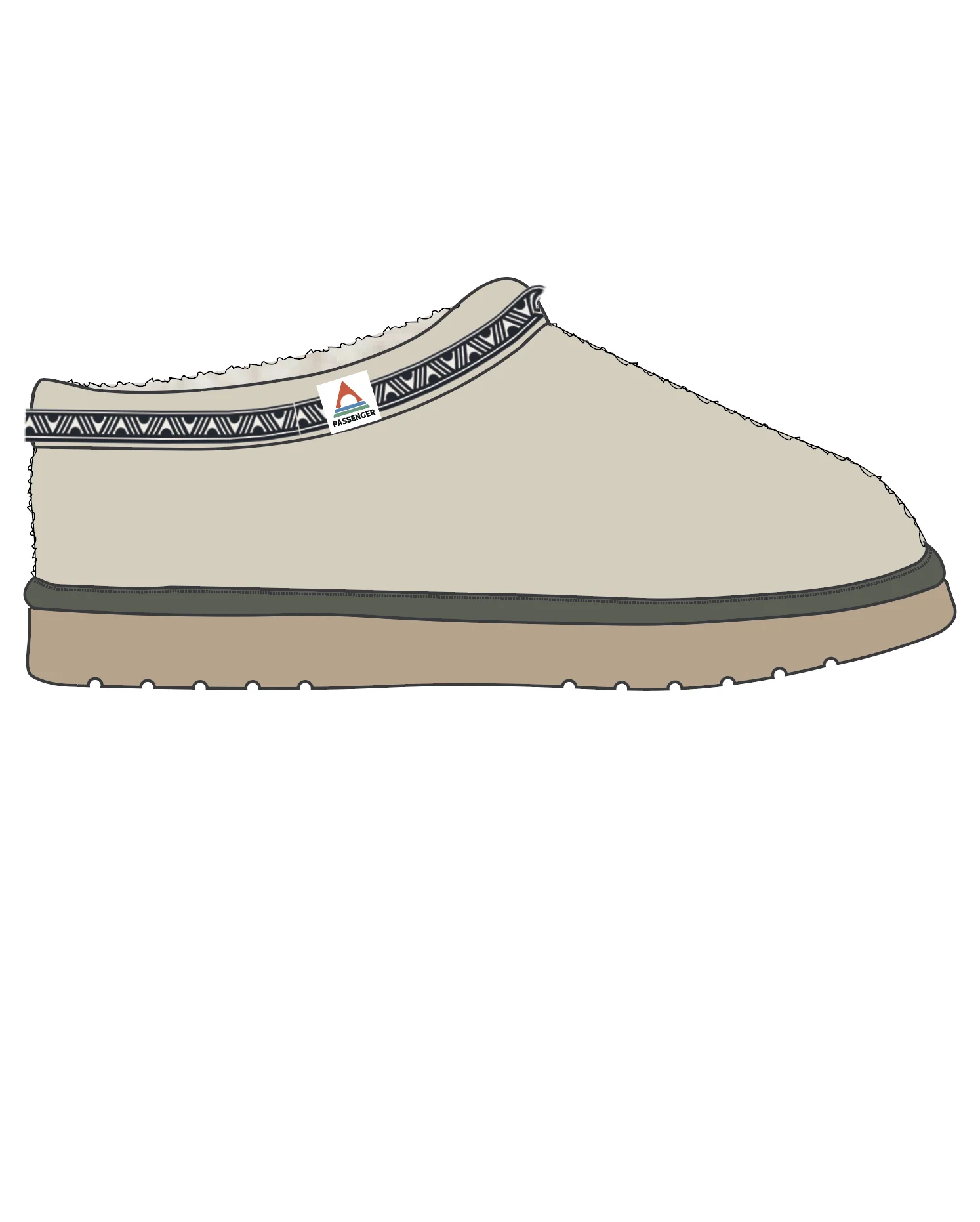 Ember Sherpa Fleece Slipper - Birch - Image 8