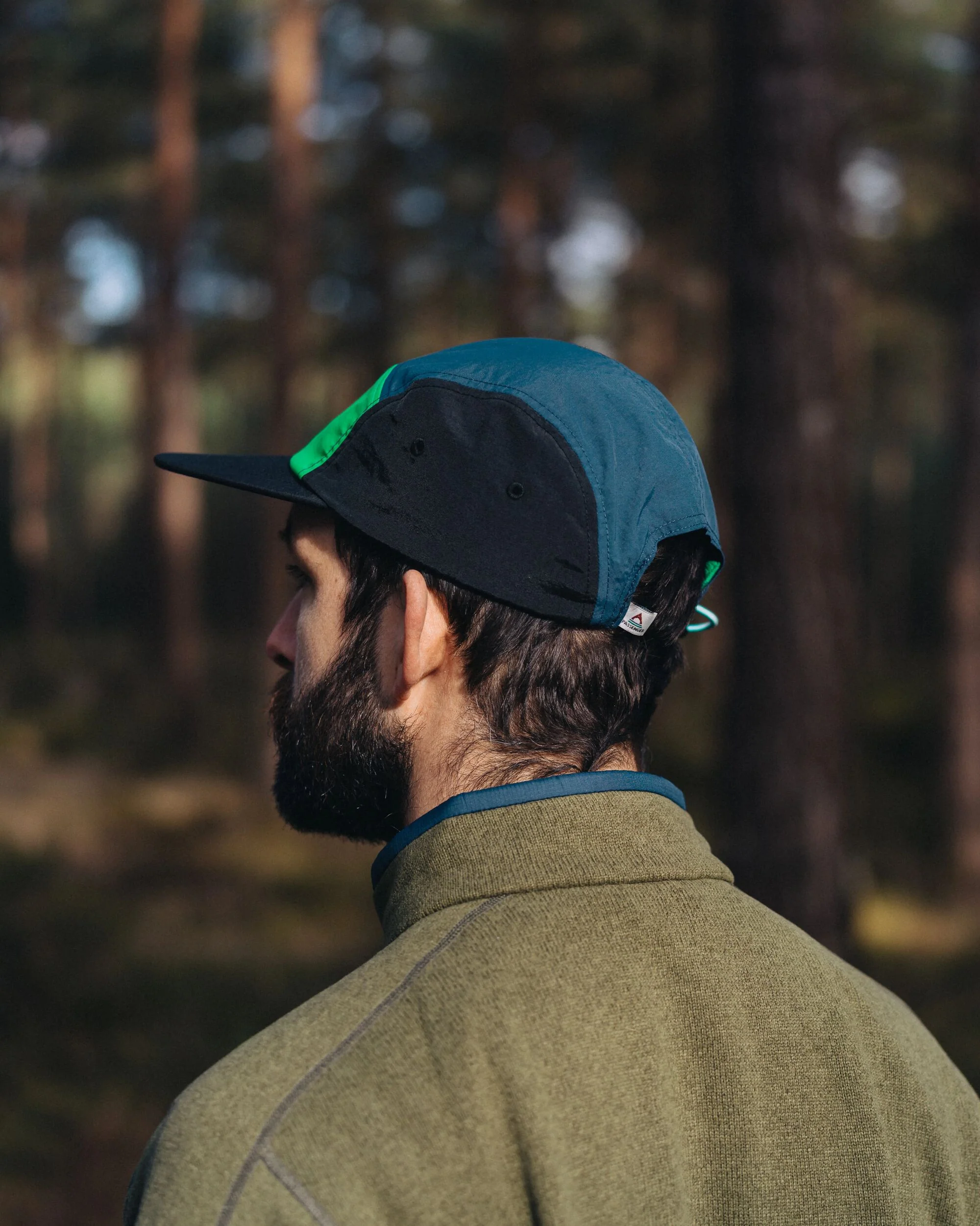 Emerge 5 Panel Trail Cap - Stem Green - Image 4