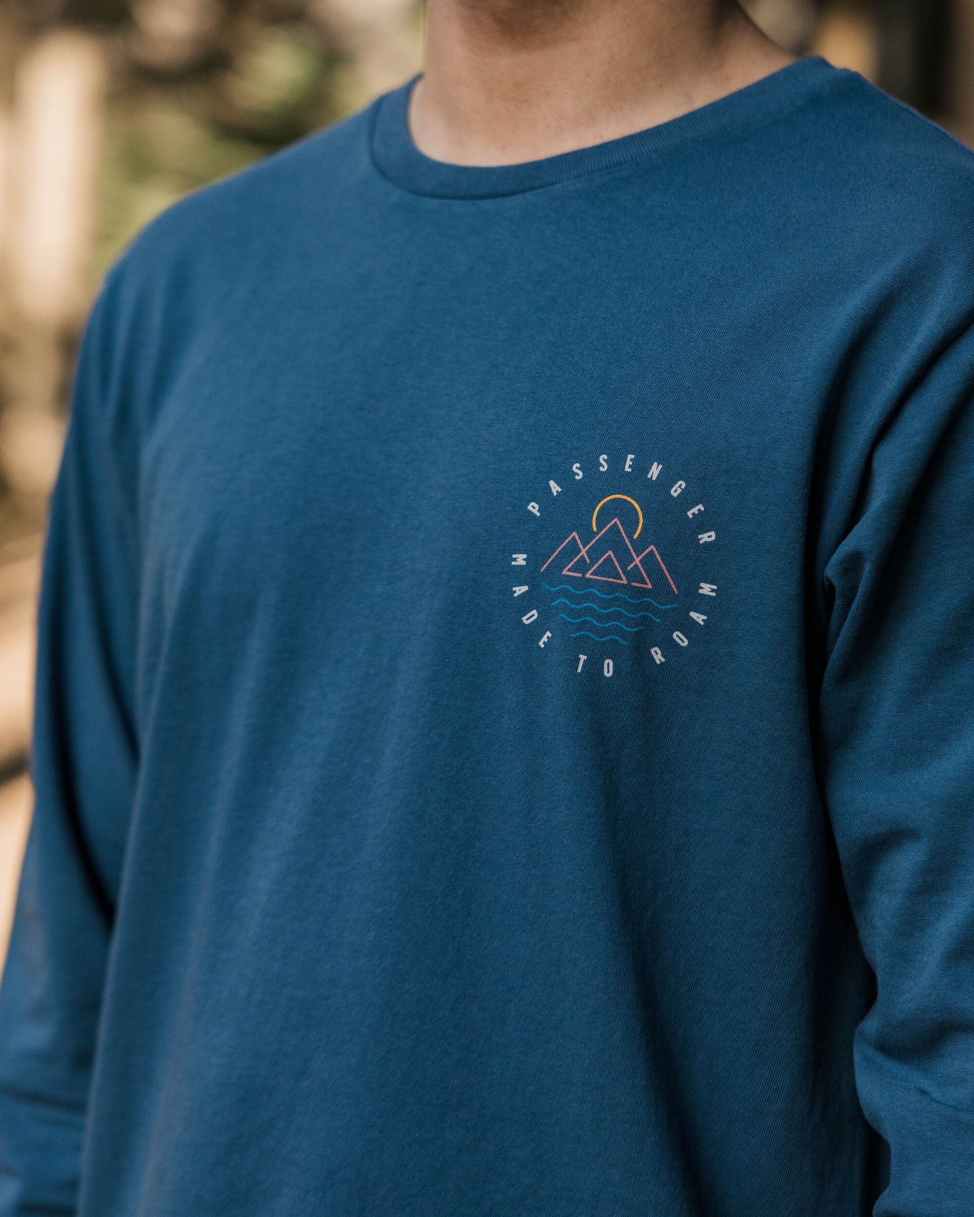 Escapism LS T-Shirt - Dark Denim - Image 4