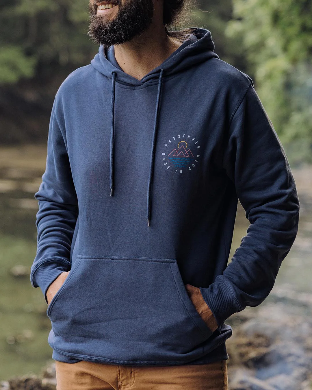 Escapism Regular Fit Hoodie - Dark Denim - Image 2