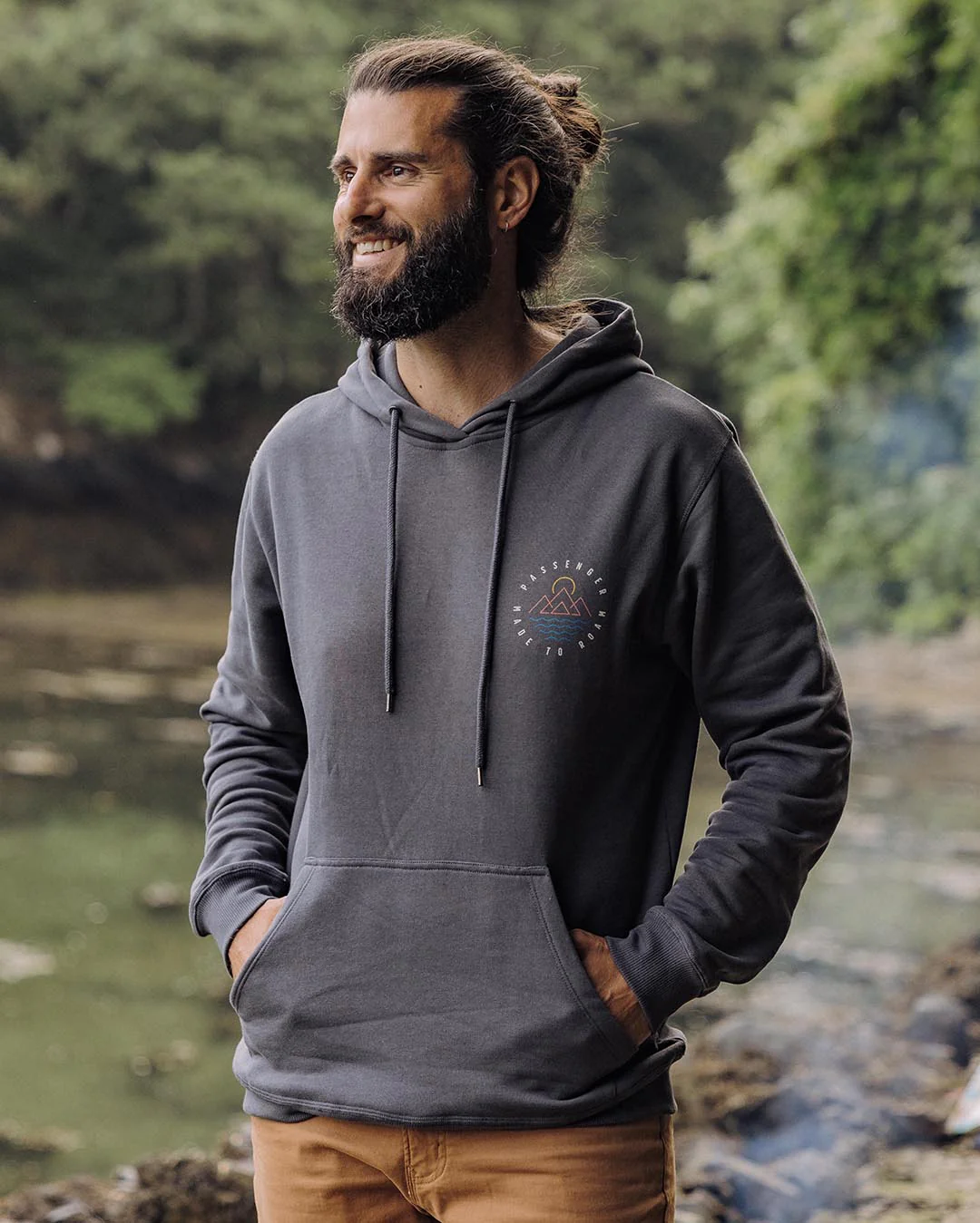 Escapism Regular Fit Hoodie - Faded Black - Image 2