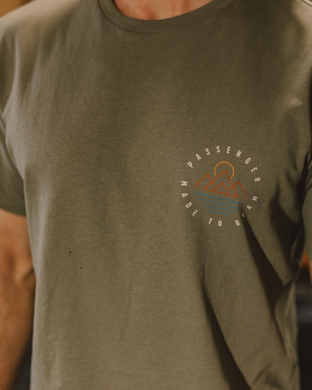 Escapism T-Shirt - Dusty Olive - Image 4