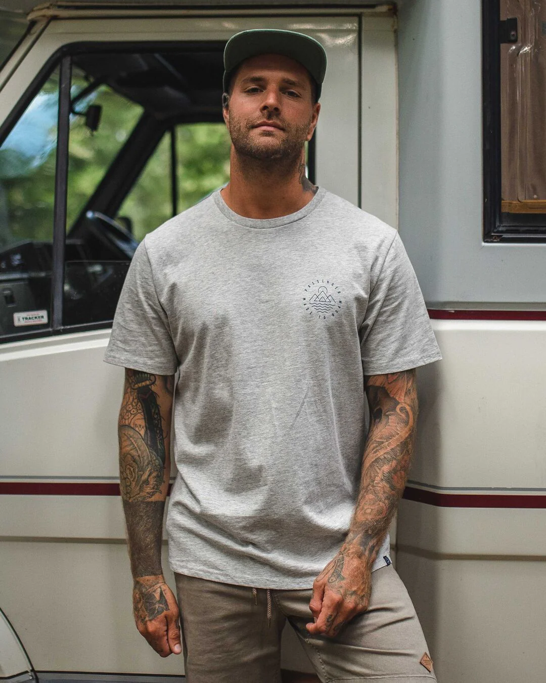 Escapism T-Shirt - Grey Marl - Image 4