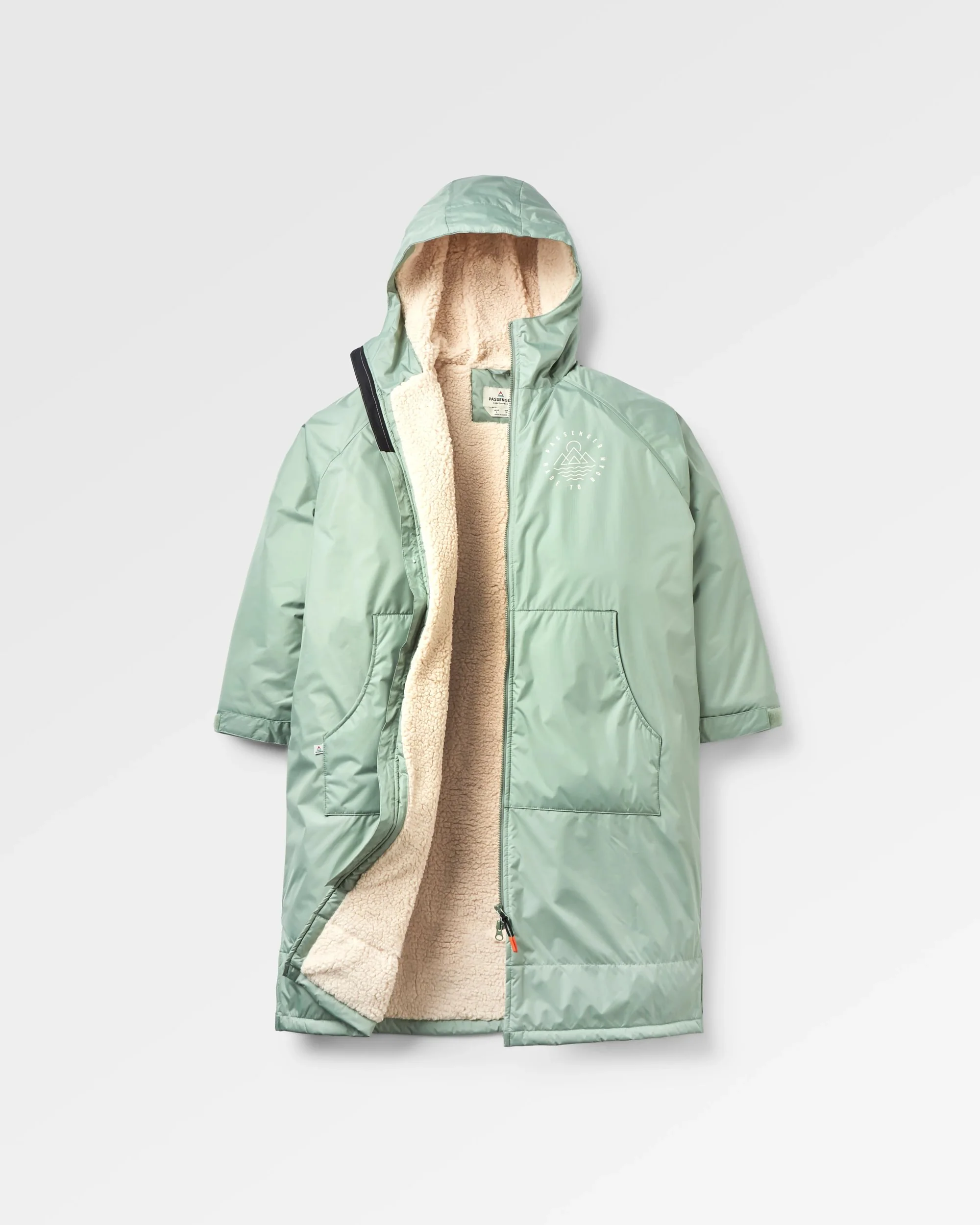 Escapism Sherpa Lined Changing Robe - Pistachio - Image 2