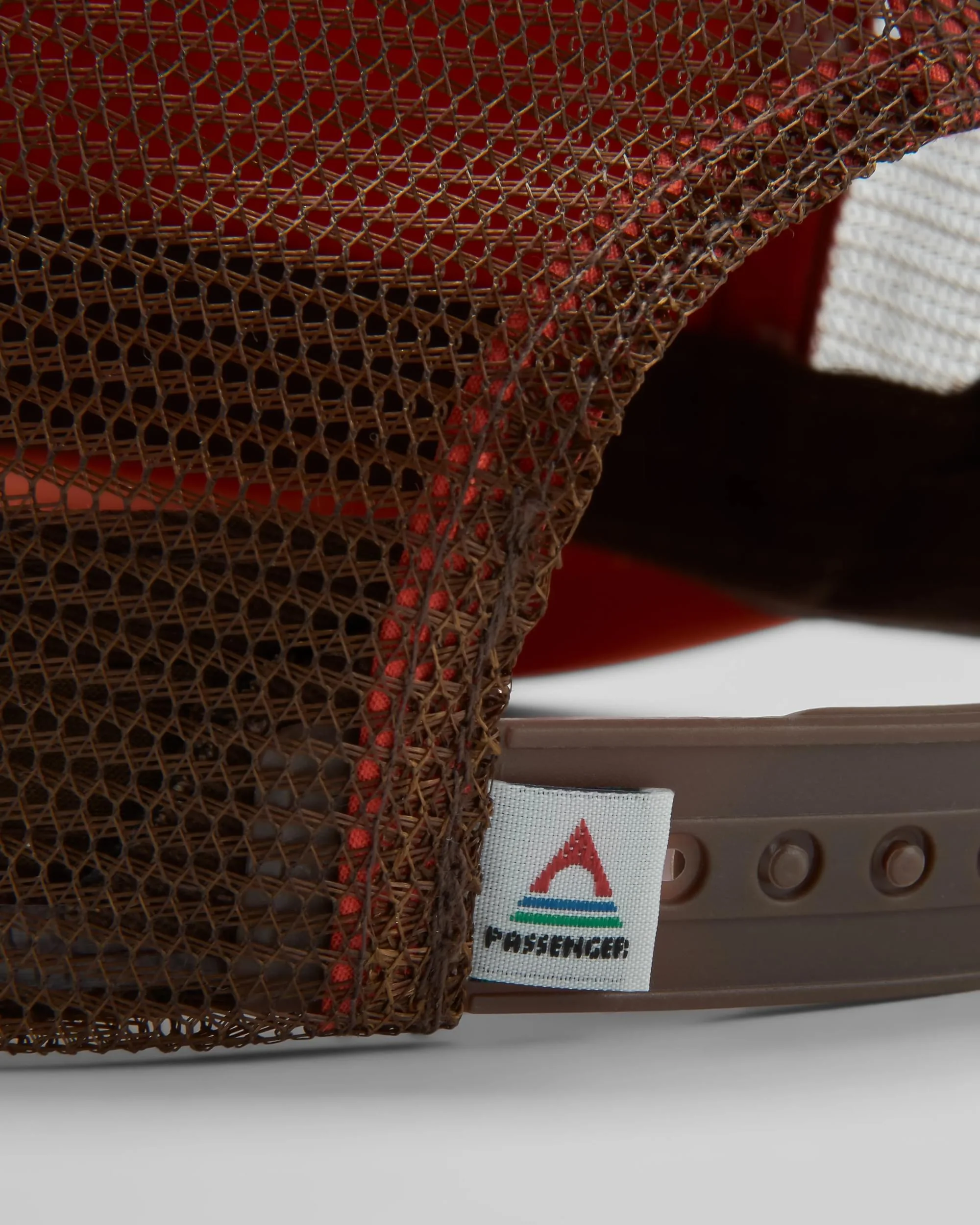 Escapism Snapback Trucker Cap - Chestnut/Sunrise Orange - Image 4