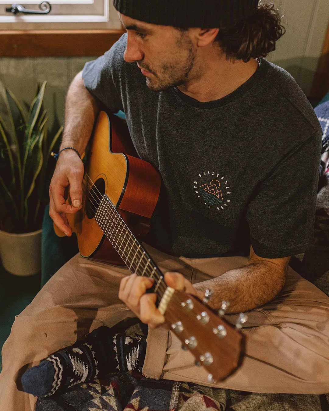 Escapism T-Shirt - Charcoal Marl - Image 3