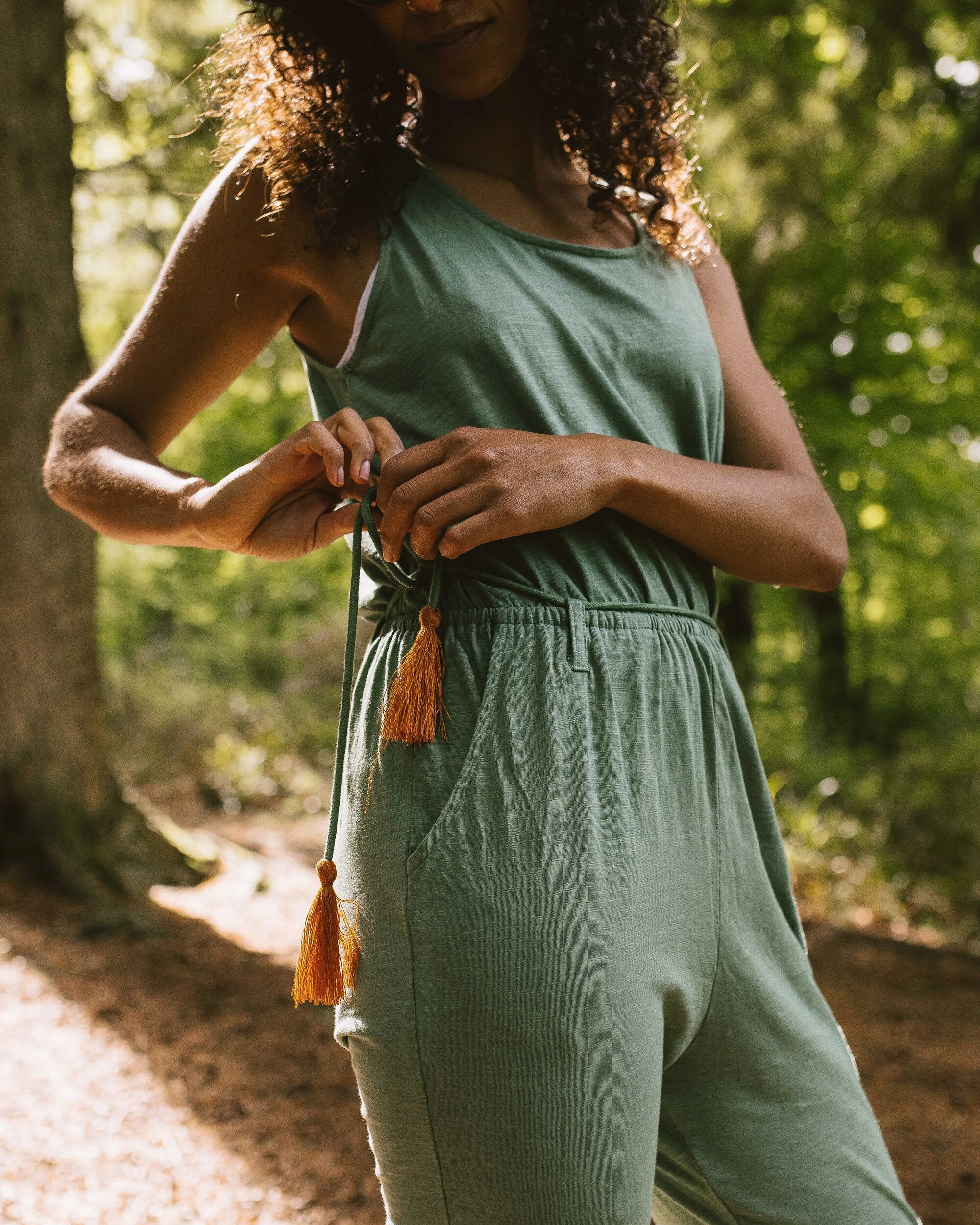 Eva Jumpsuit - Dark Ivy - Image 4