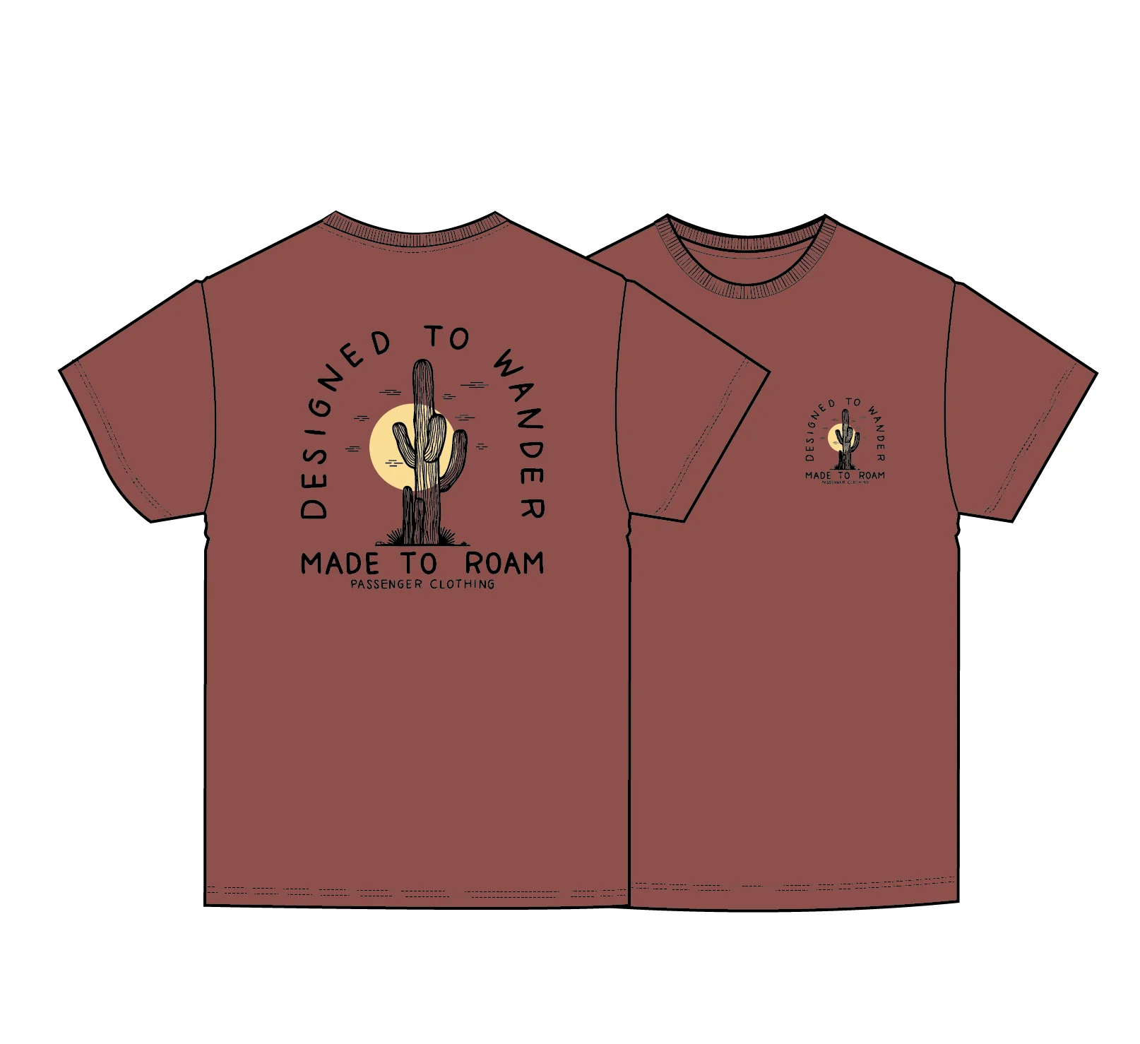 Explore T-Shirt - Redwood - Image 6