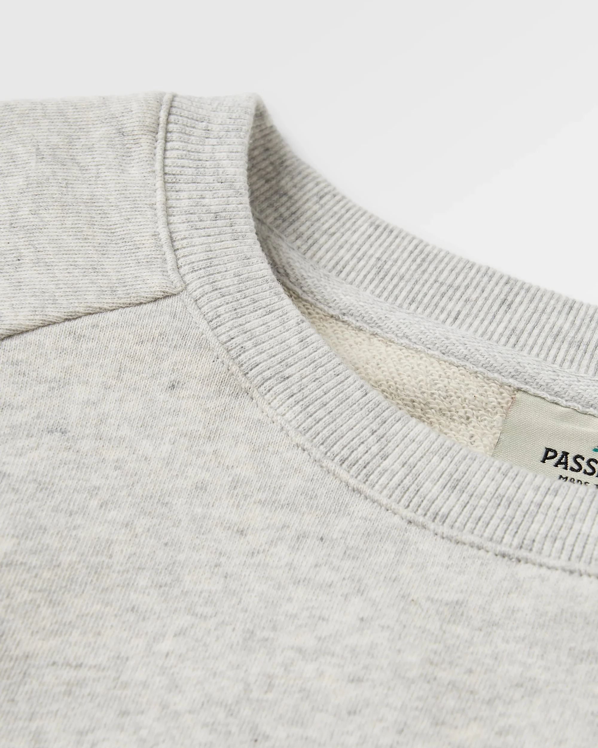Fade Organic Cotton Sweatshirt - Light Grey Marl - Image 5