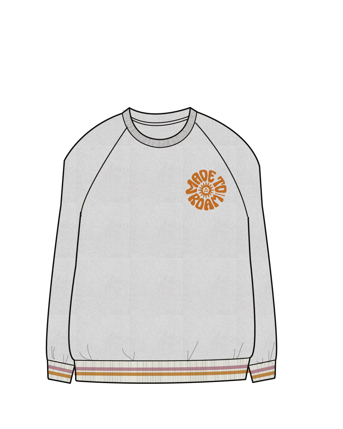 Fade Organic Cotton Sweatshirt - Light Grey Marl - Image 7