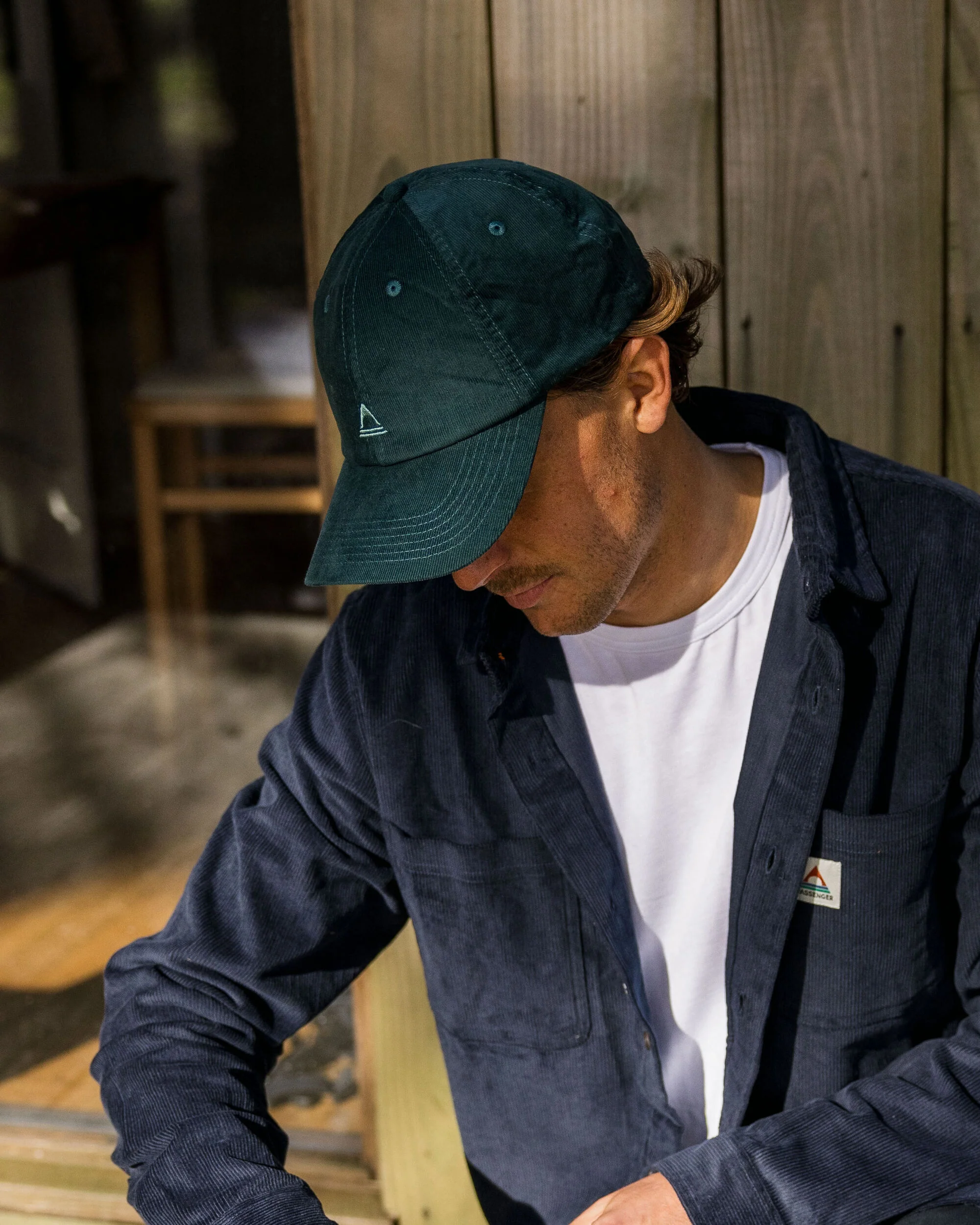 Fade Cord 6 Panel Cap - Deep Ocean - Image 4