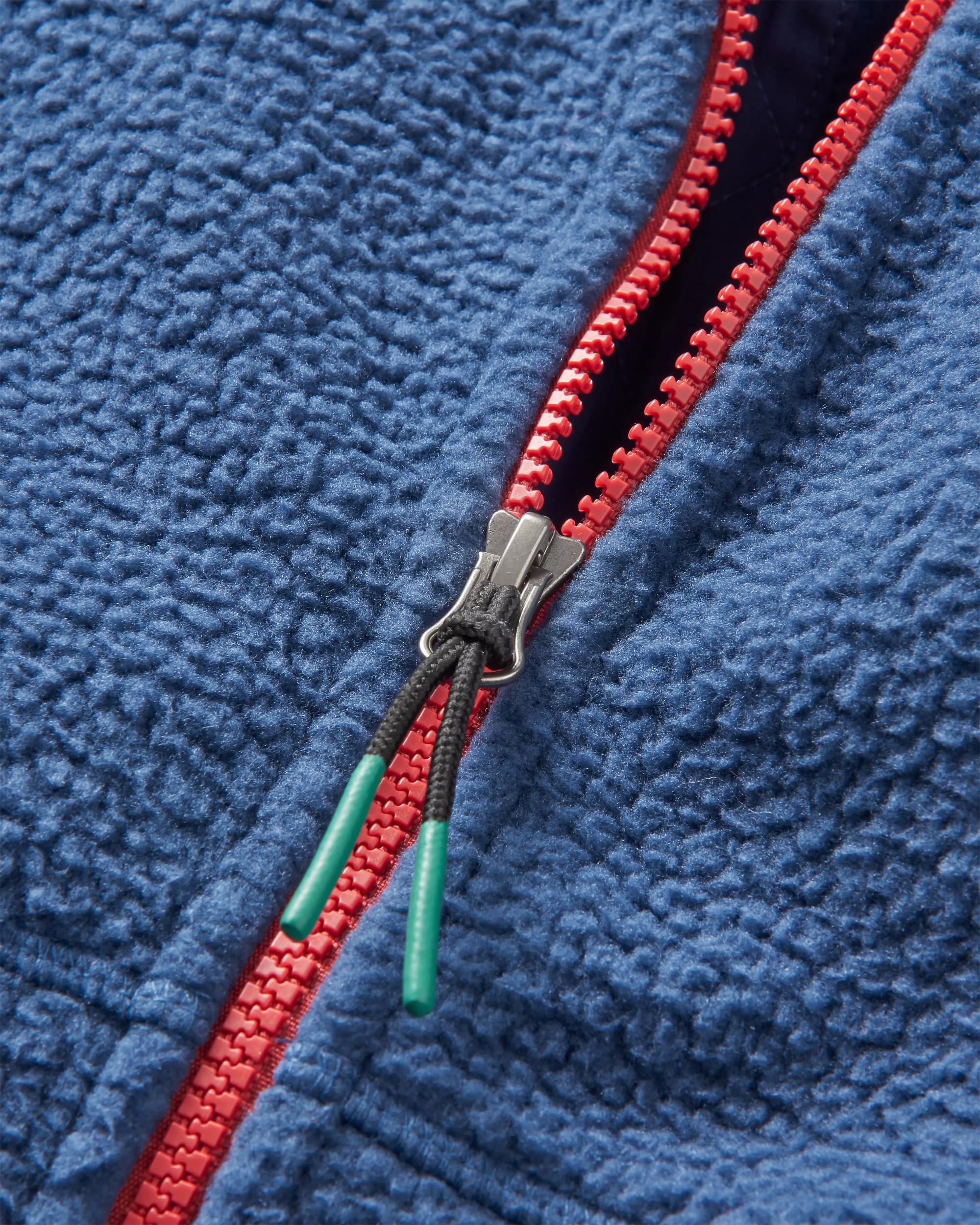 Fairbanks Full Zip Sherpa Fleece - Dark Denim - Image 7