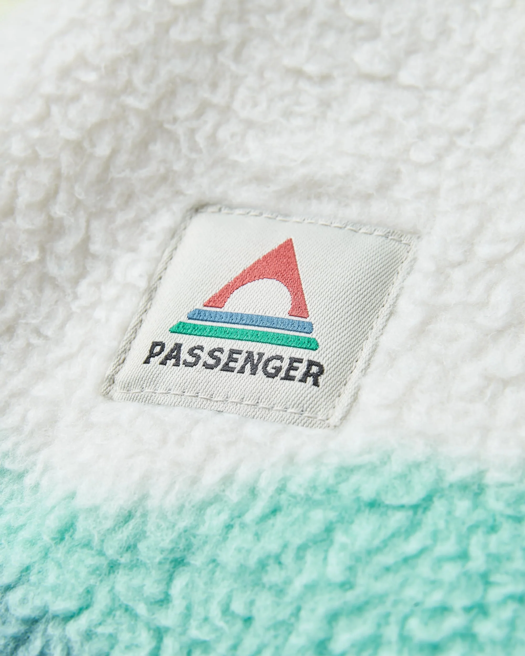 Fairbanks Full Zip Sherpa Fleece - Vista Patchwork Aqua - Image 6