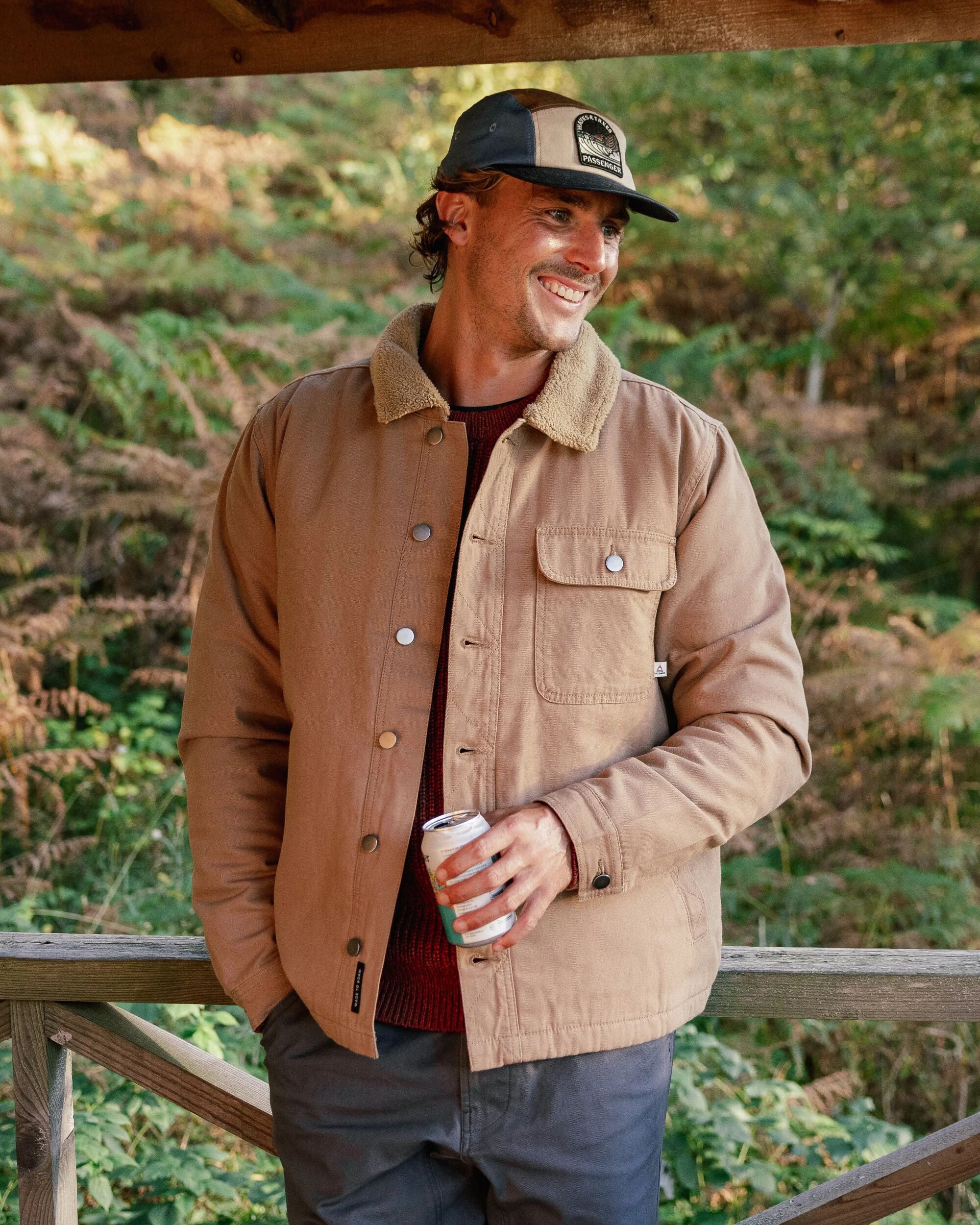 Falcon Organic Cotton Jacket - Toffee - Image 6