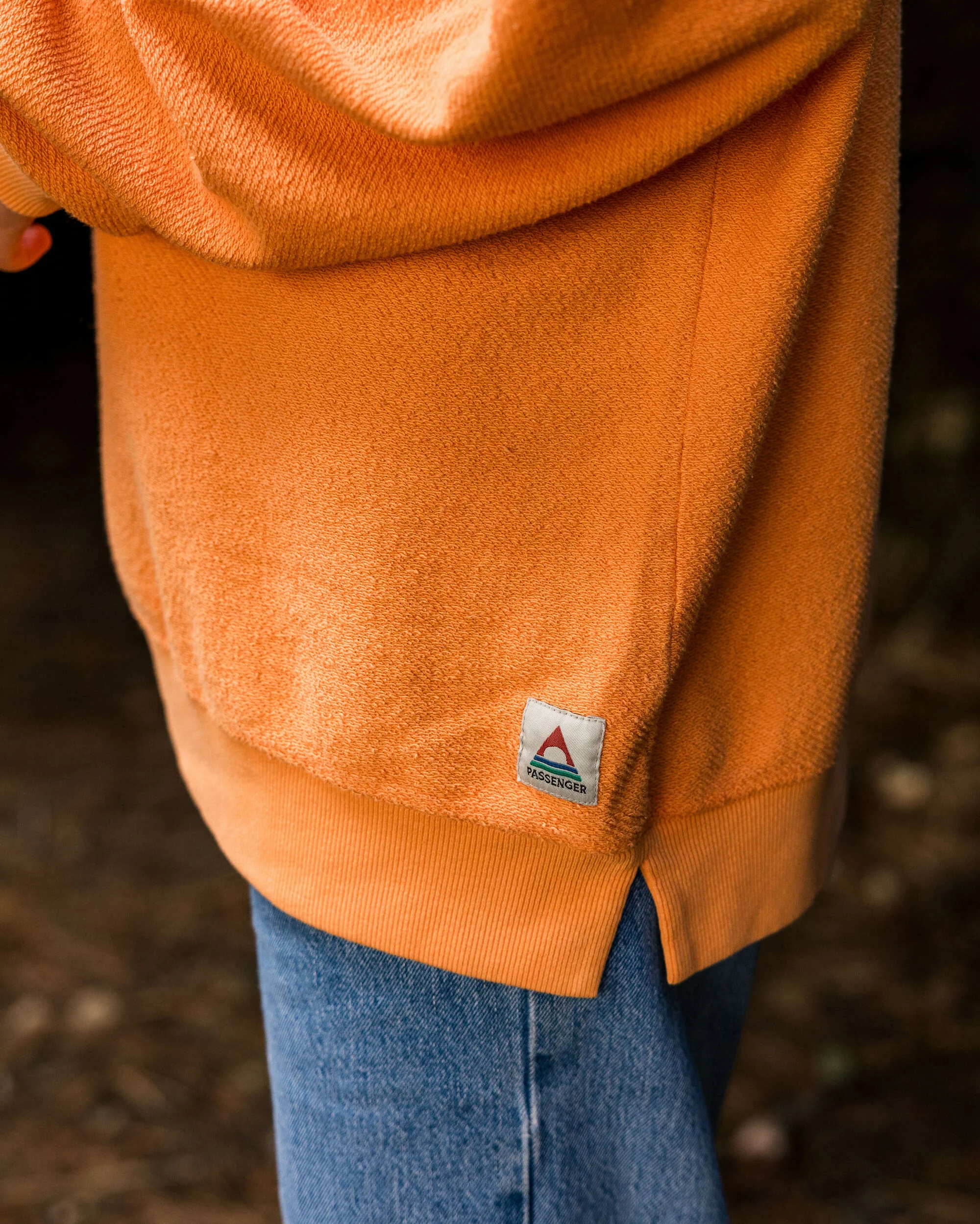 Fauna Organic Cotton Textured Sweatshirt - Apricot - Image 2