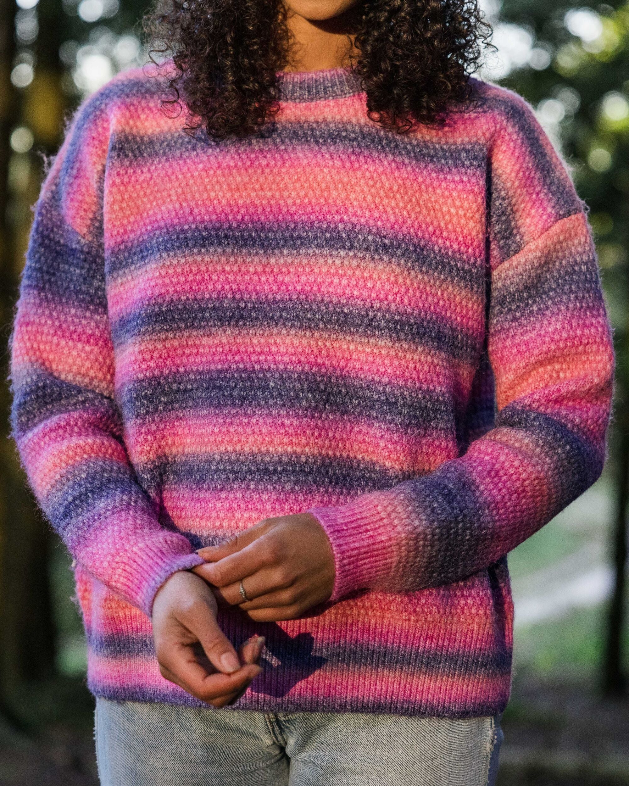 Fika Knitted Jumper - Crushed Berry Dip - Image 2