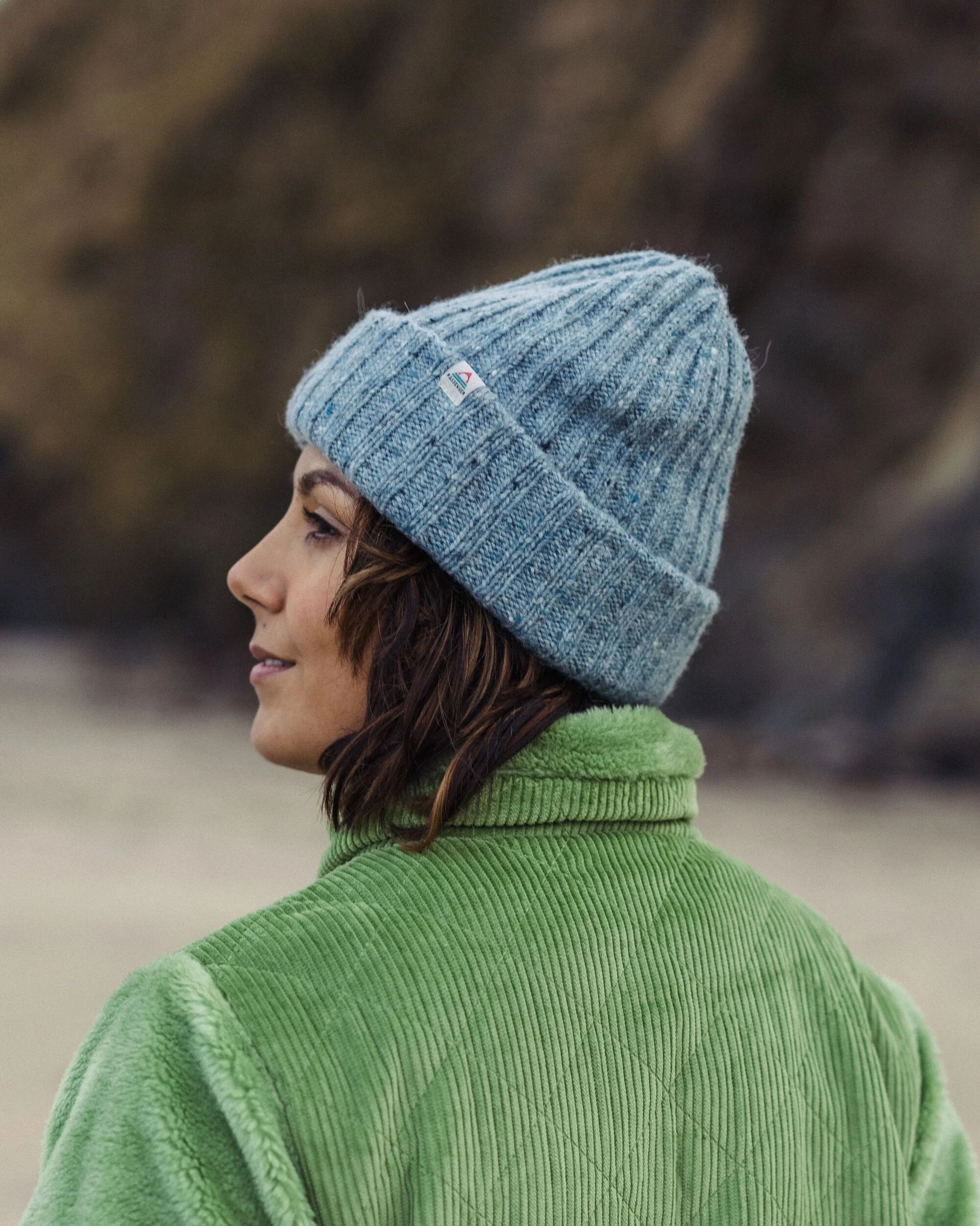 Fisherman Merino Wool Beanie - Arctic - Image 2