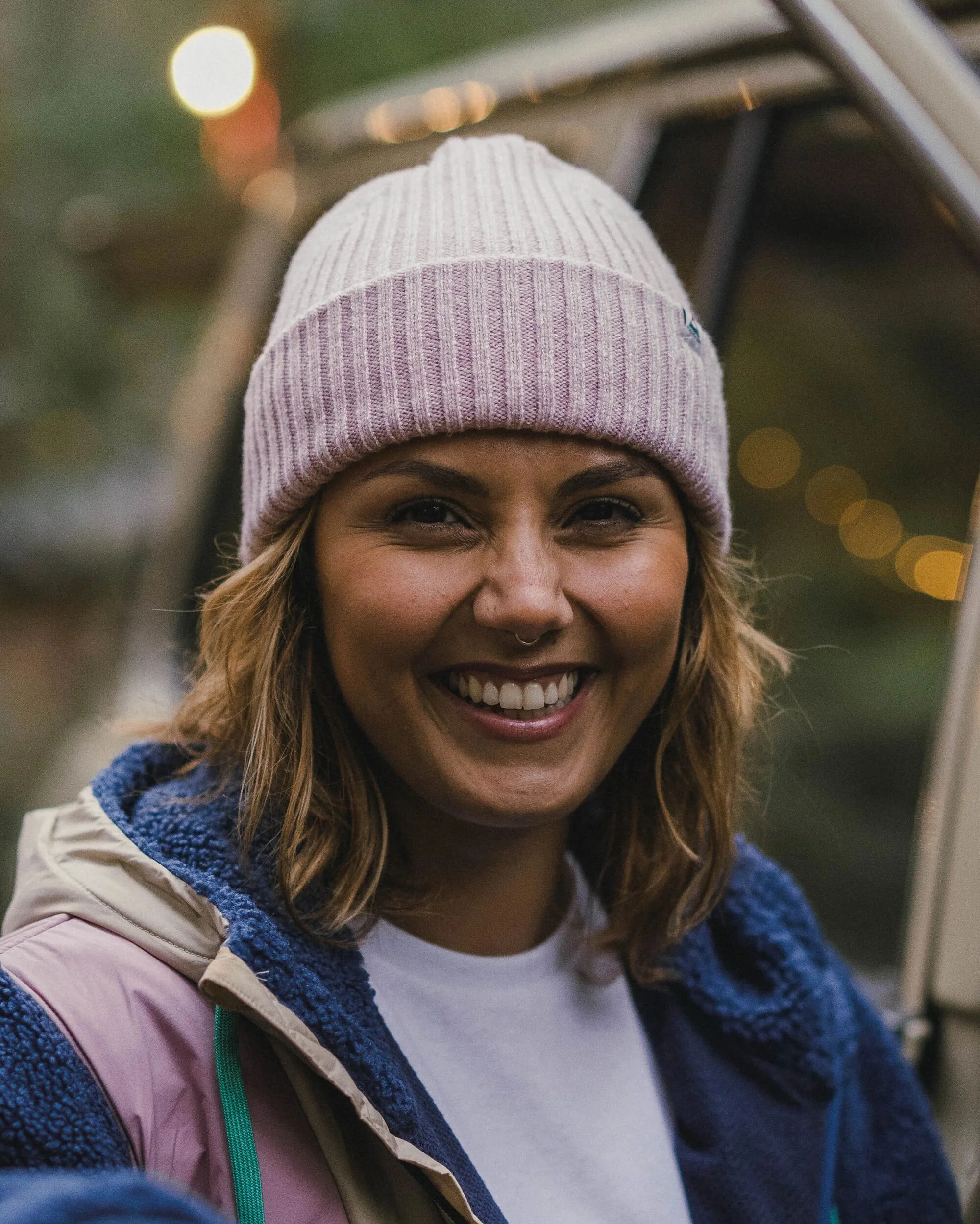 Fisherman Marl Beanie - Pink Haze - Image 3