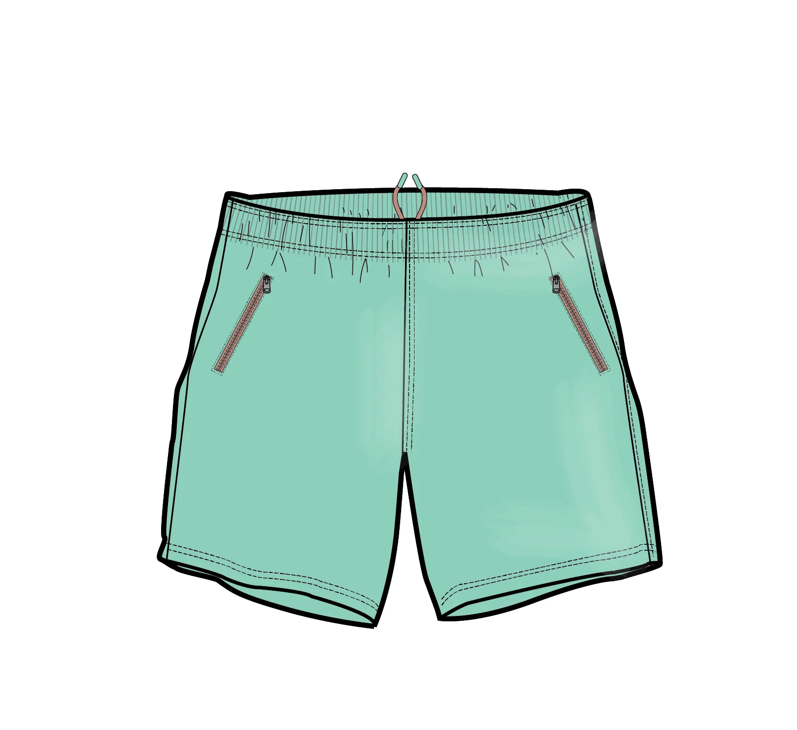 Flaris Cotton Short - Aquamarine - Image 7