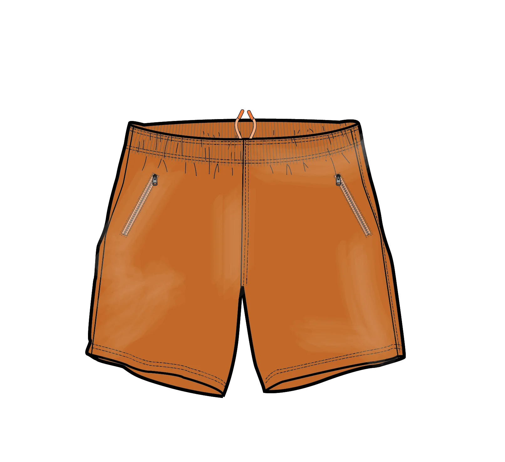 Flaris Cotton Short - Sunrise Orange - Image 7