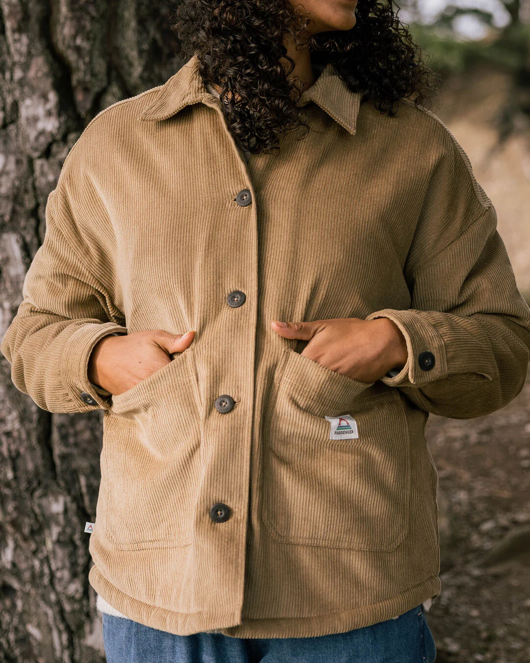 Flint Corduroy Overshirt - Biscuit - Image 2