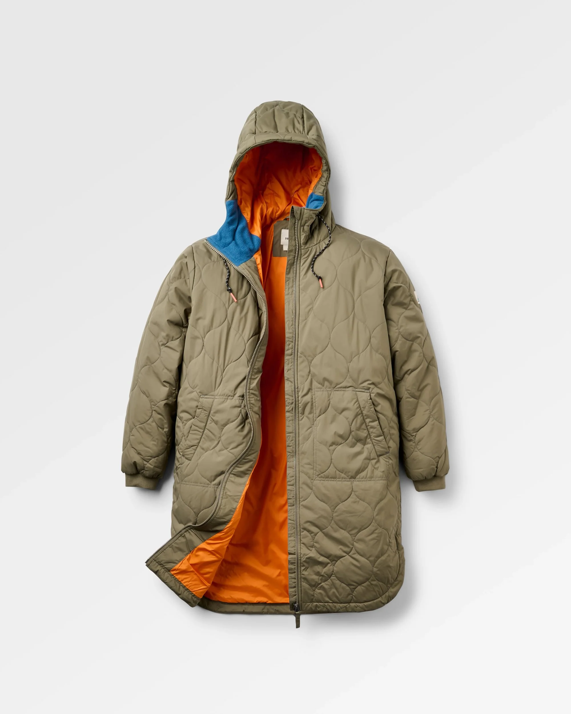 Flora Long Insulated Parka - Dusty Olive - Image 2