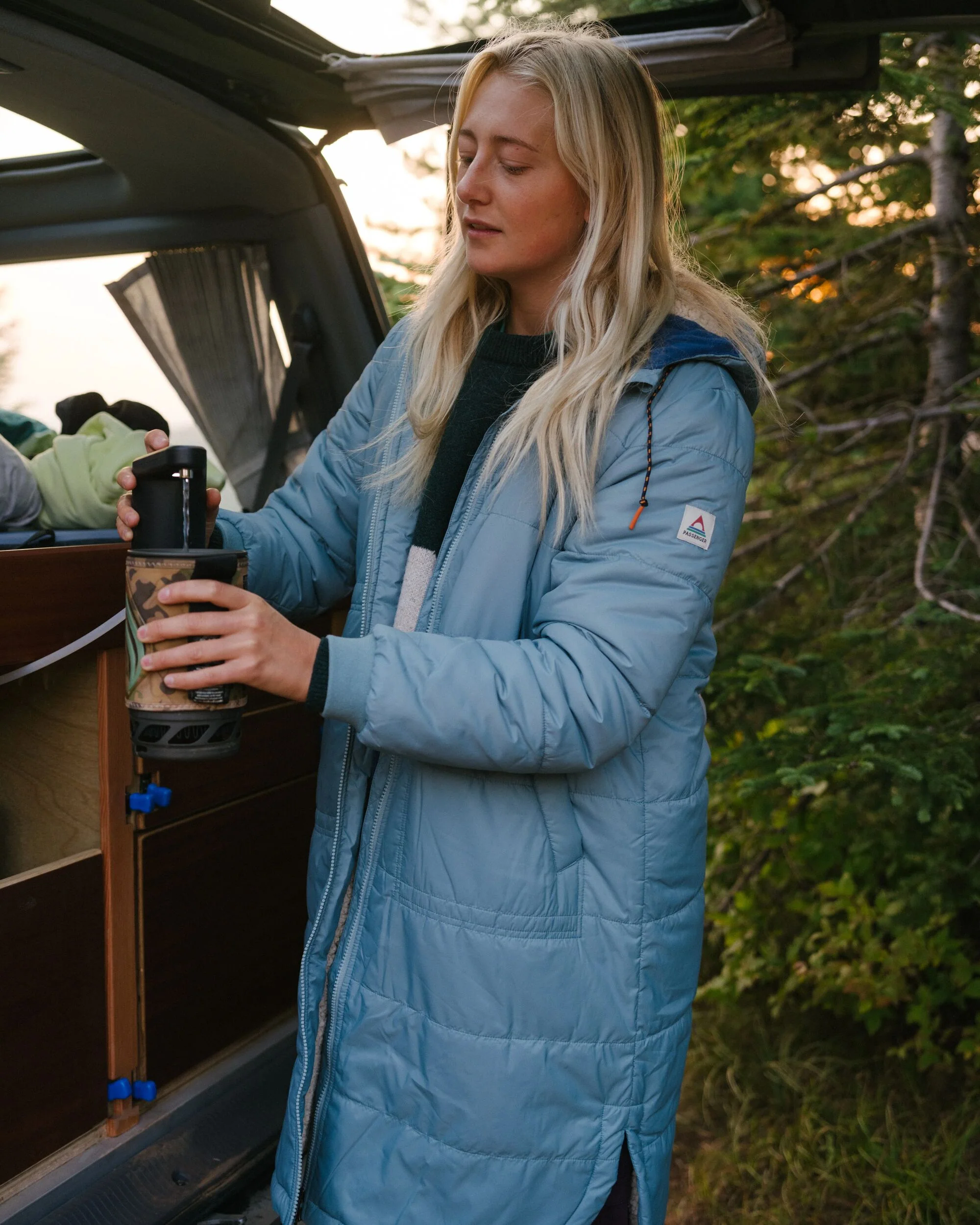 Flora Sherpa Lined Parka - Arctic - Image 4